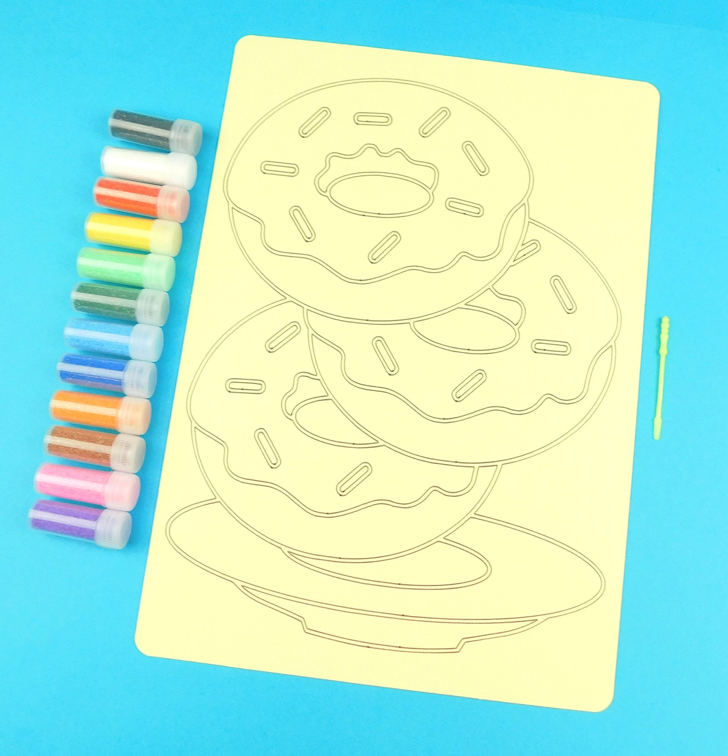 A4 Donut Stack Sand Art Kit