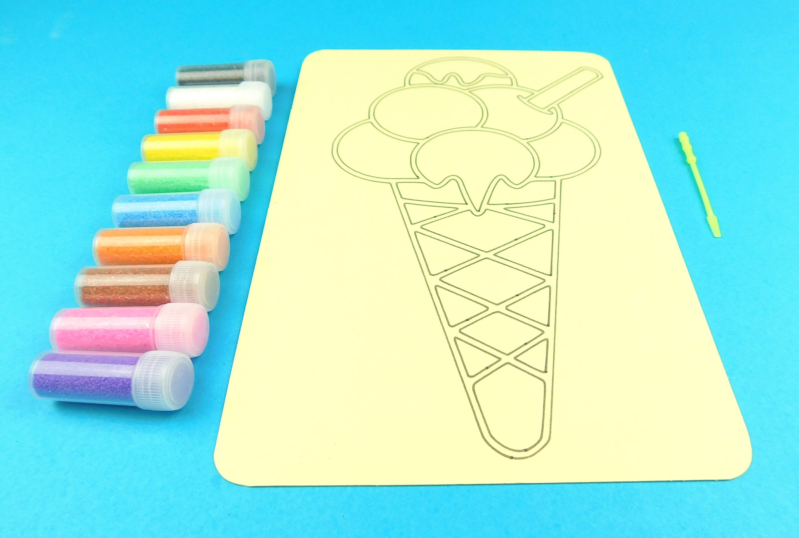 A4 Ice Cream Cone Sand Art Kit - Image 5