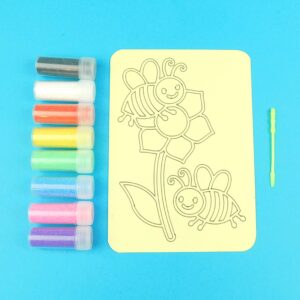 A6 Bees on Flower Sand Art Kit