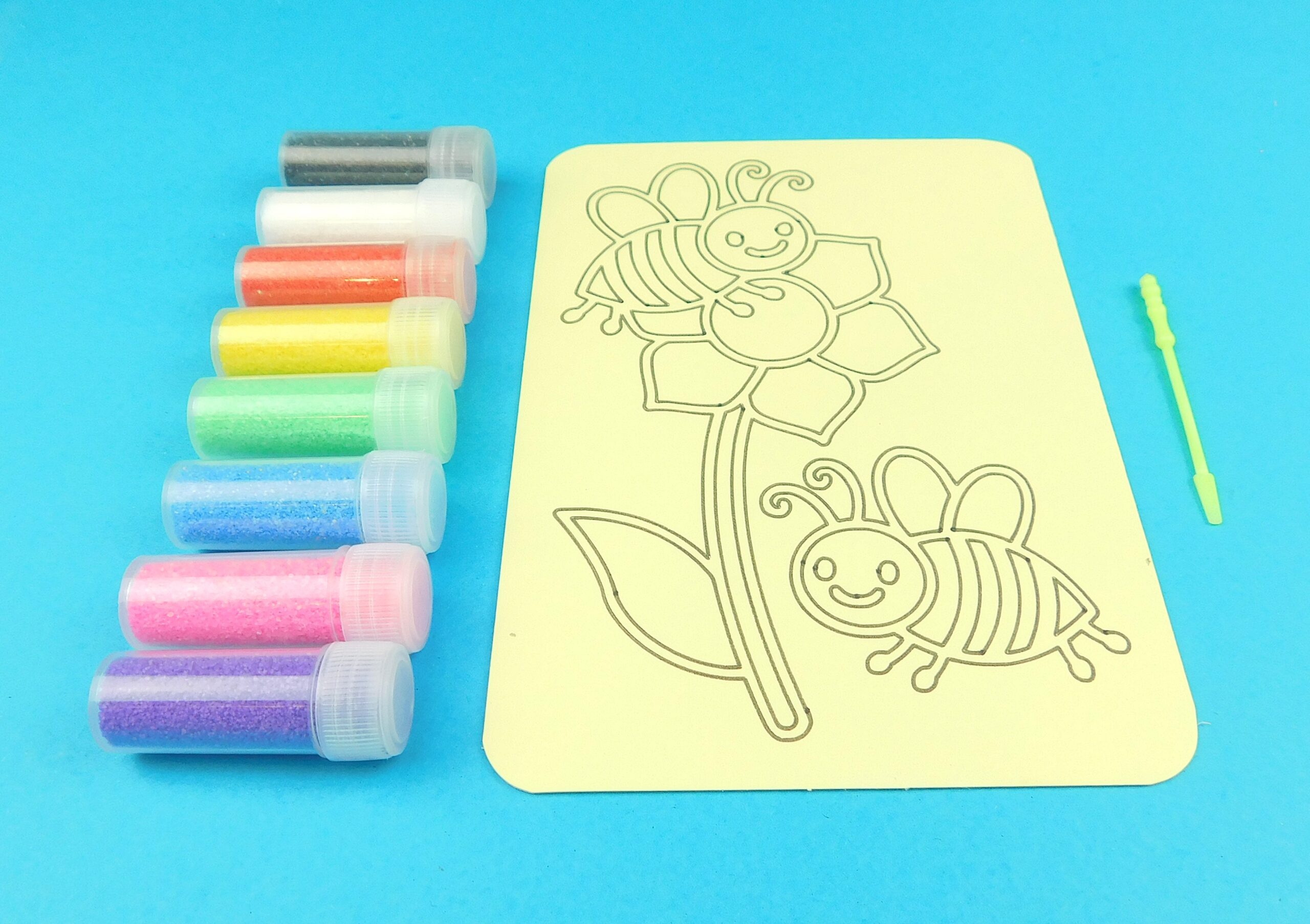 A6 Bees on Flower Sand Art Kit - Image 4