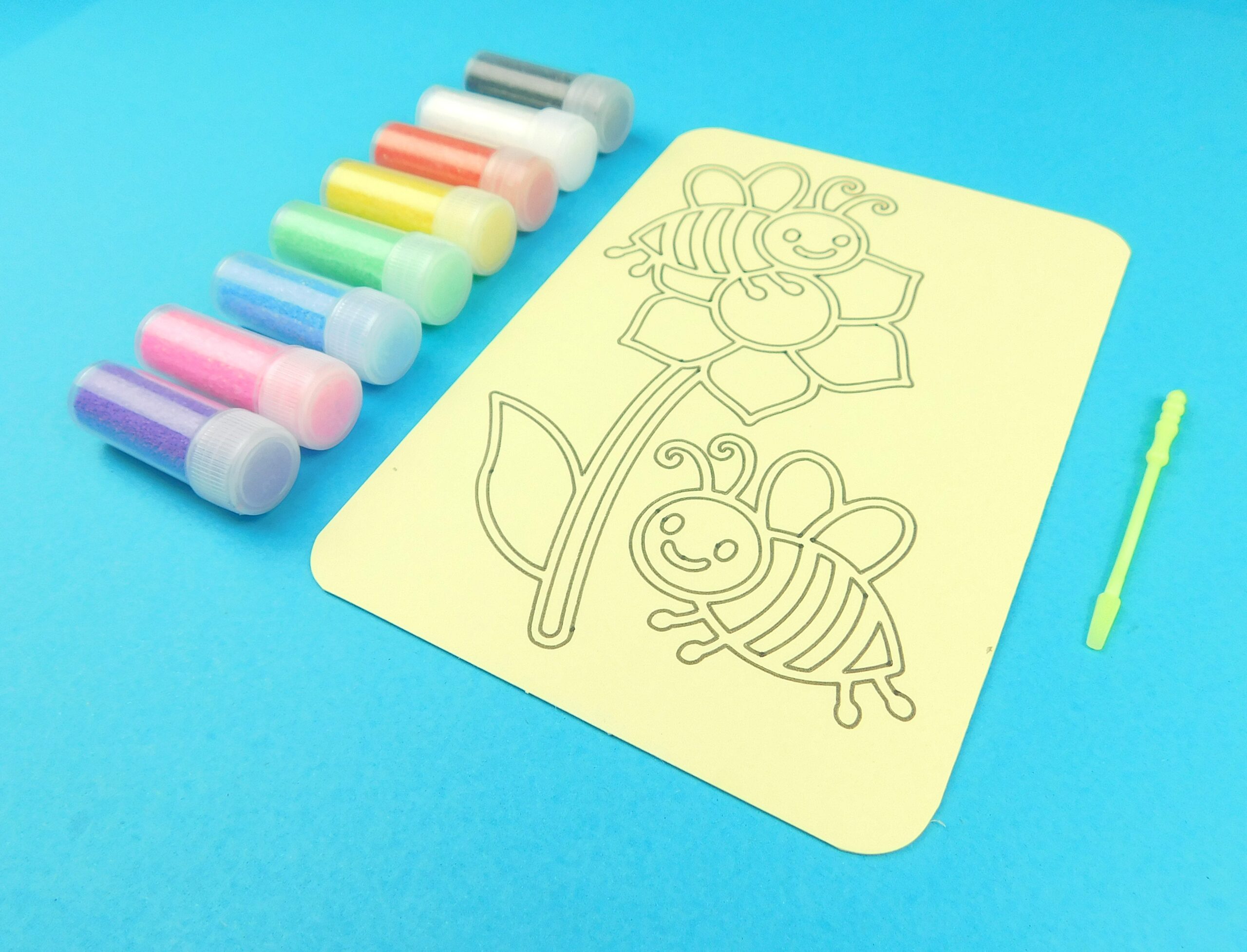 A6 Bees on Flower Sand Art Kit - Image 5