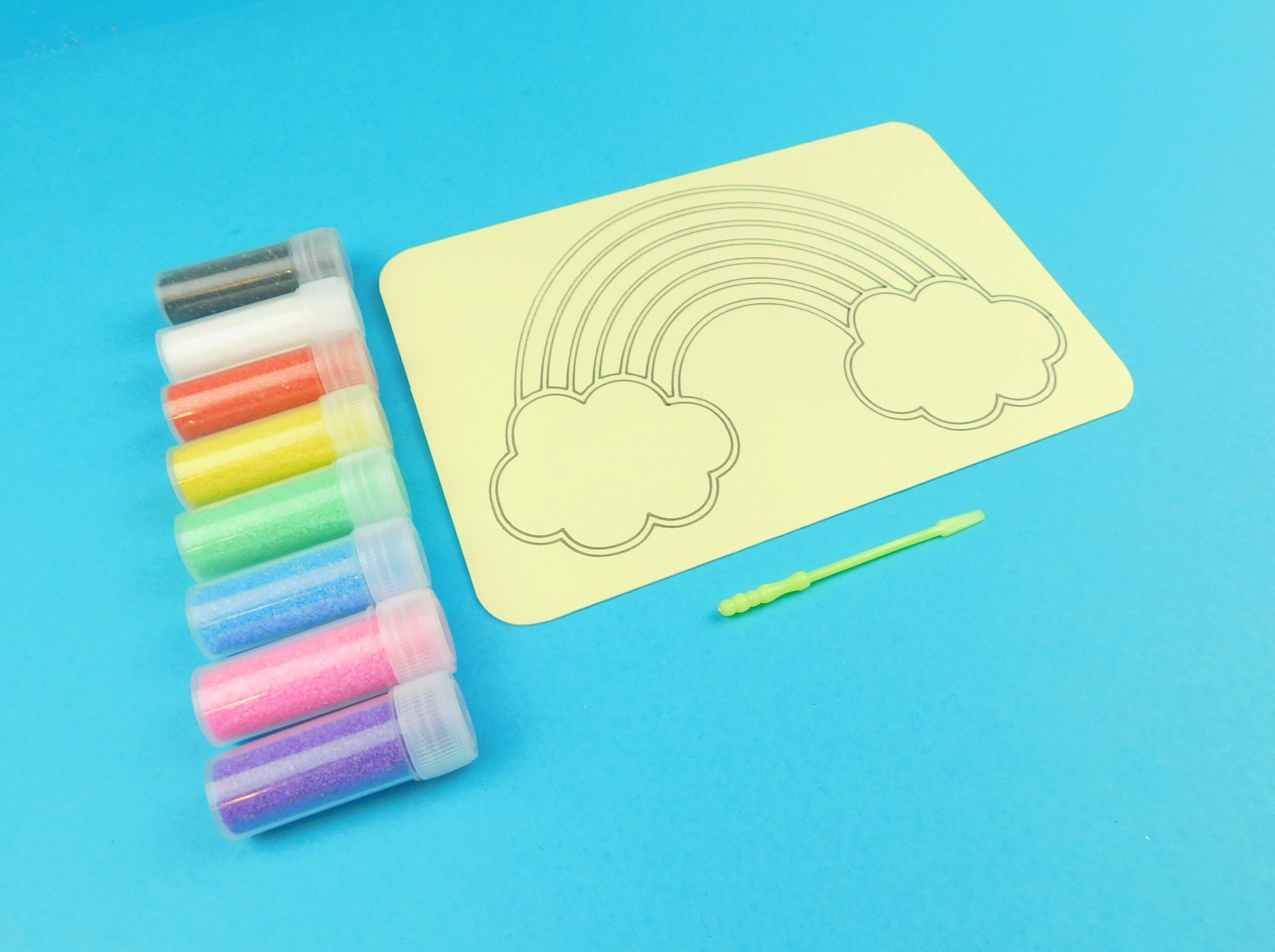 A6 Rainbow and Clouds Sand Art Kit - Image 3