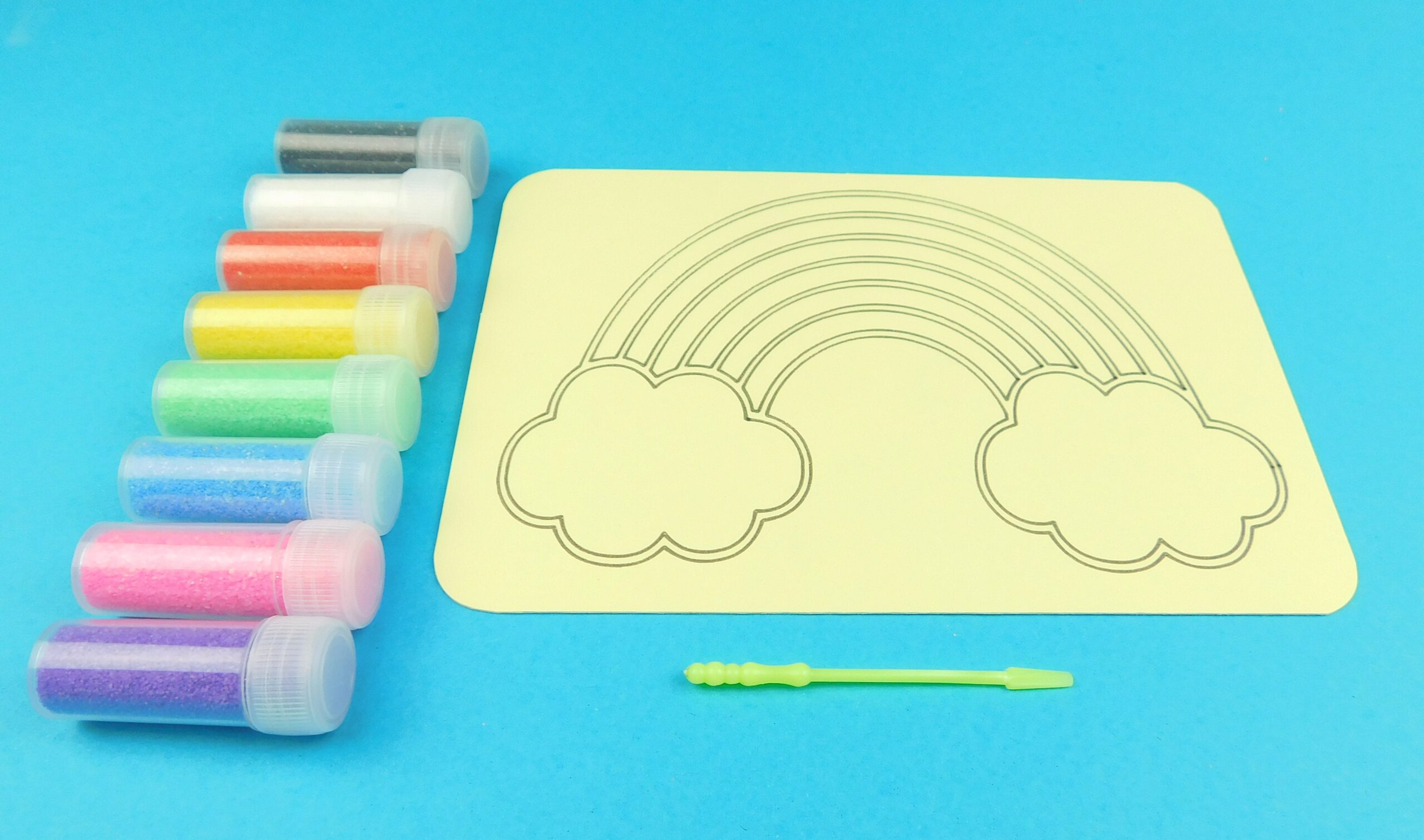 A6 Rainbow and Clouds Sand Art Kit - Image 4