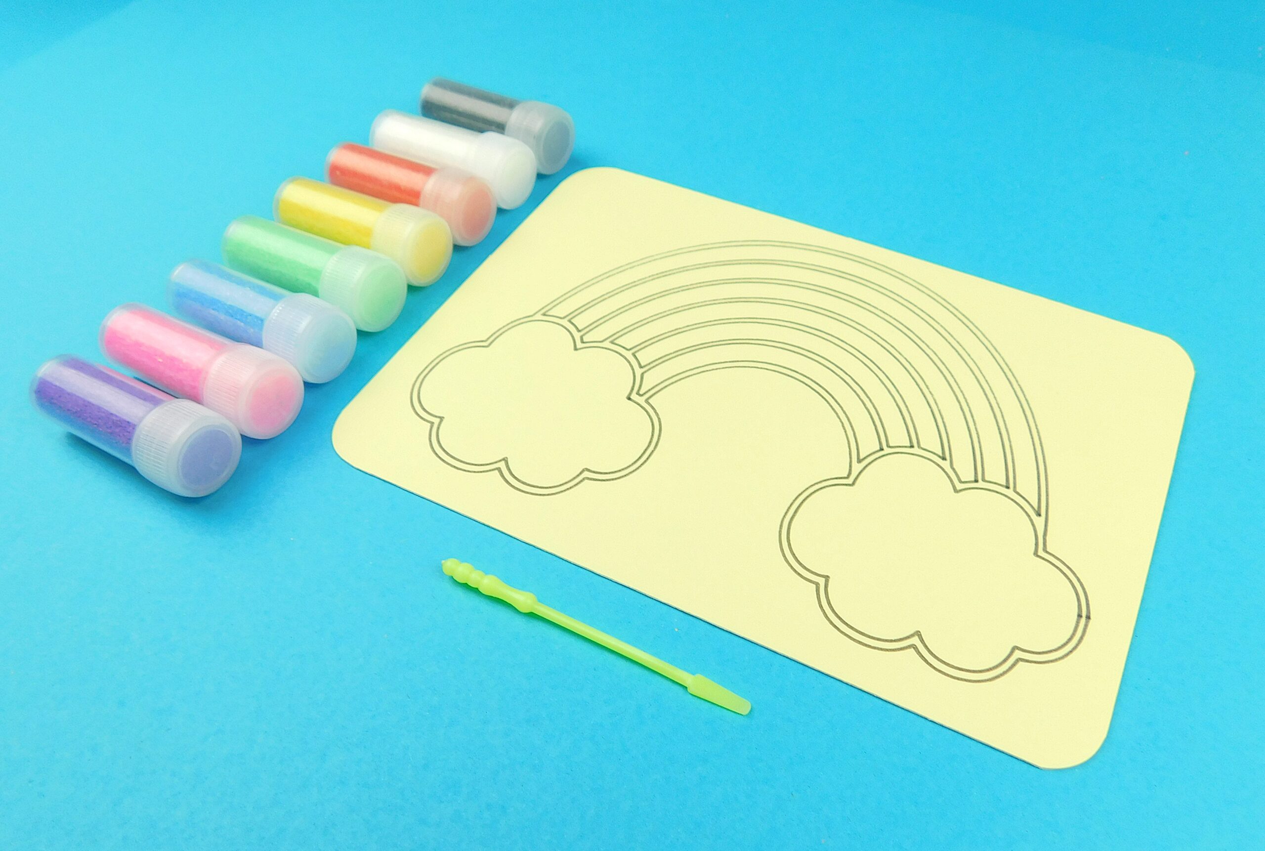 A6 Rainbow and Clouds Sand Art Kit - Image 5