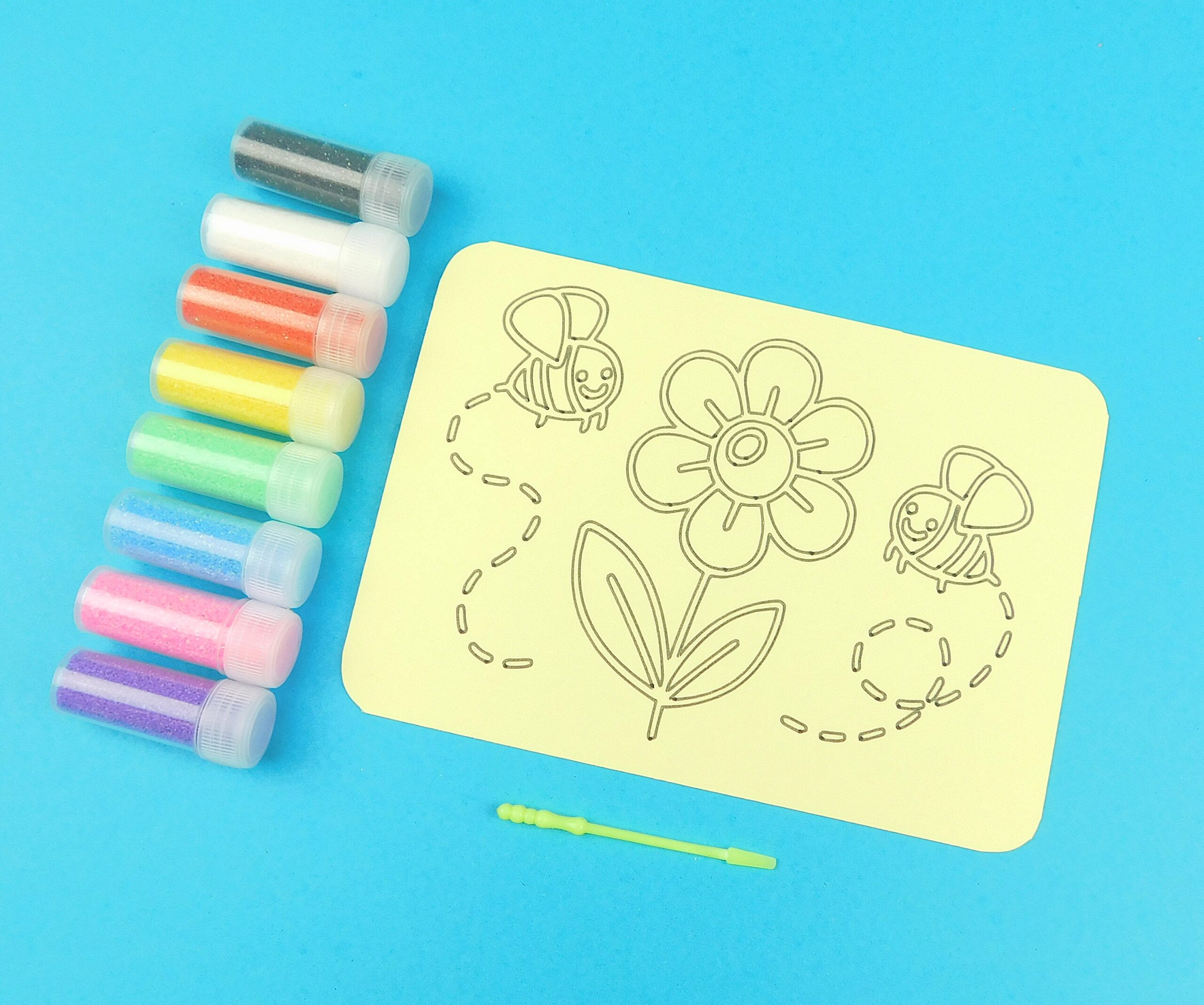 A6 Busy Bees Sand Art Kit - Image 2