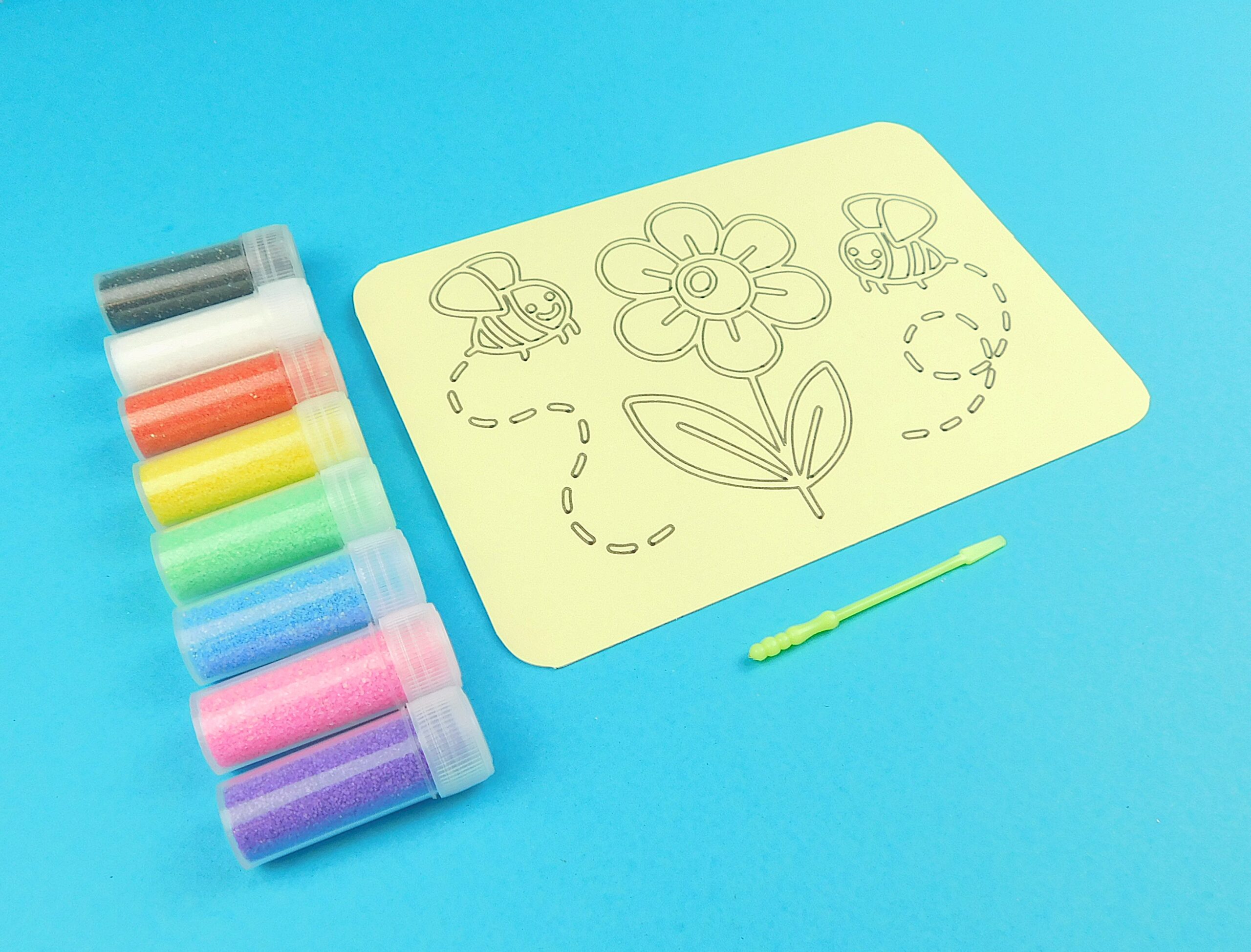 A6 Busy Bees Sand Art Kit - Image 3