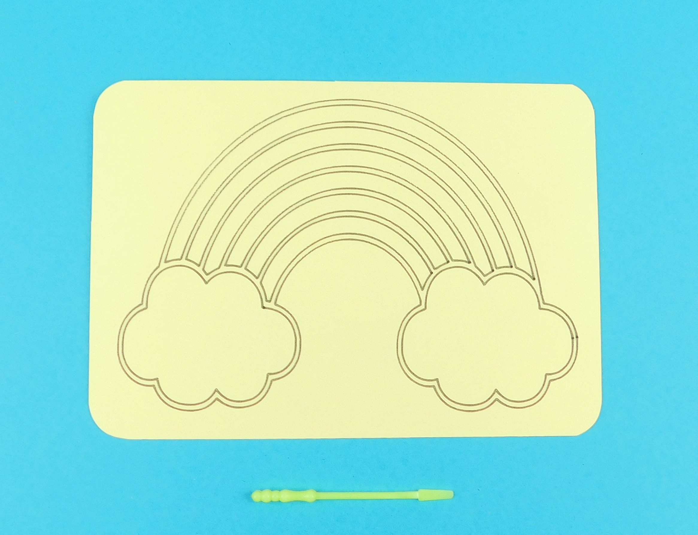 A6 Rainbow and Clouds Sand Art Kit - Image 6