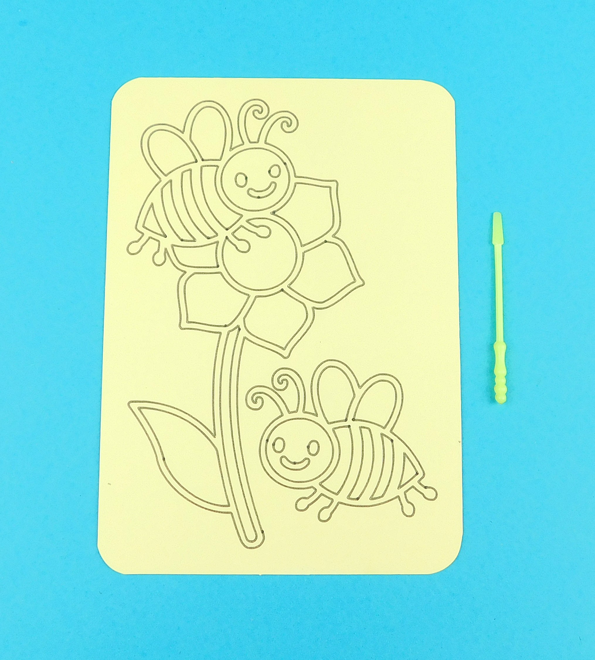 A6 Bees on Flower Sand Art Kit - Image 6