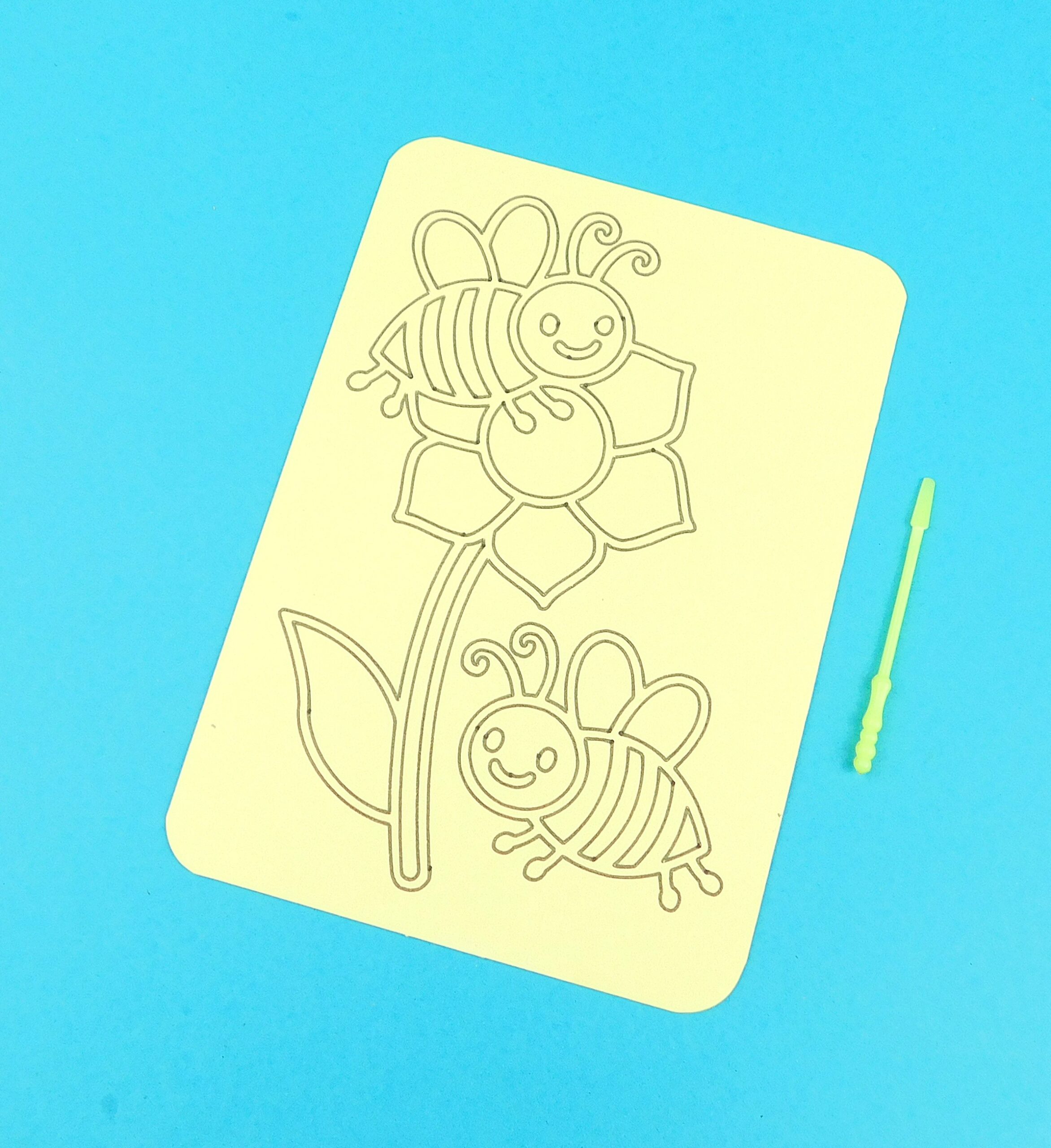 A6 Bees on Flower Sand Art Kit - Image 7