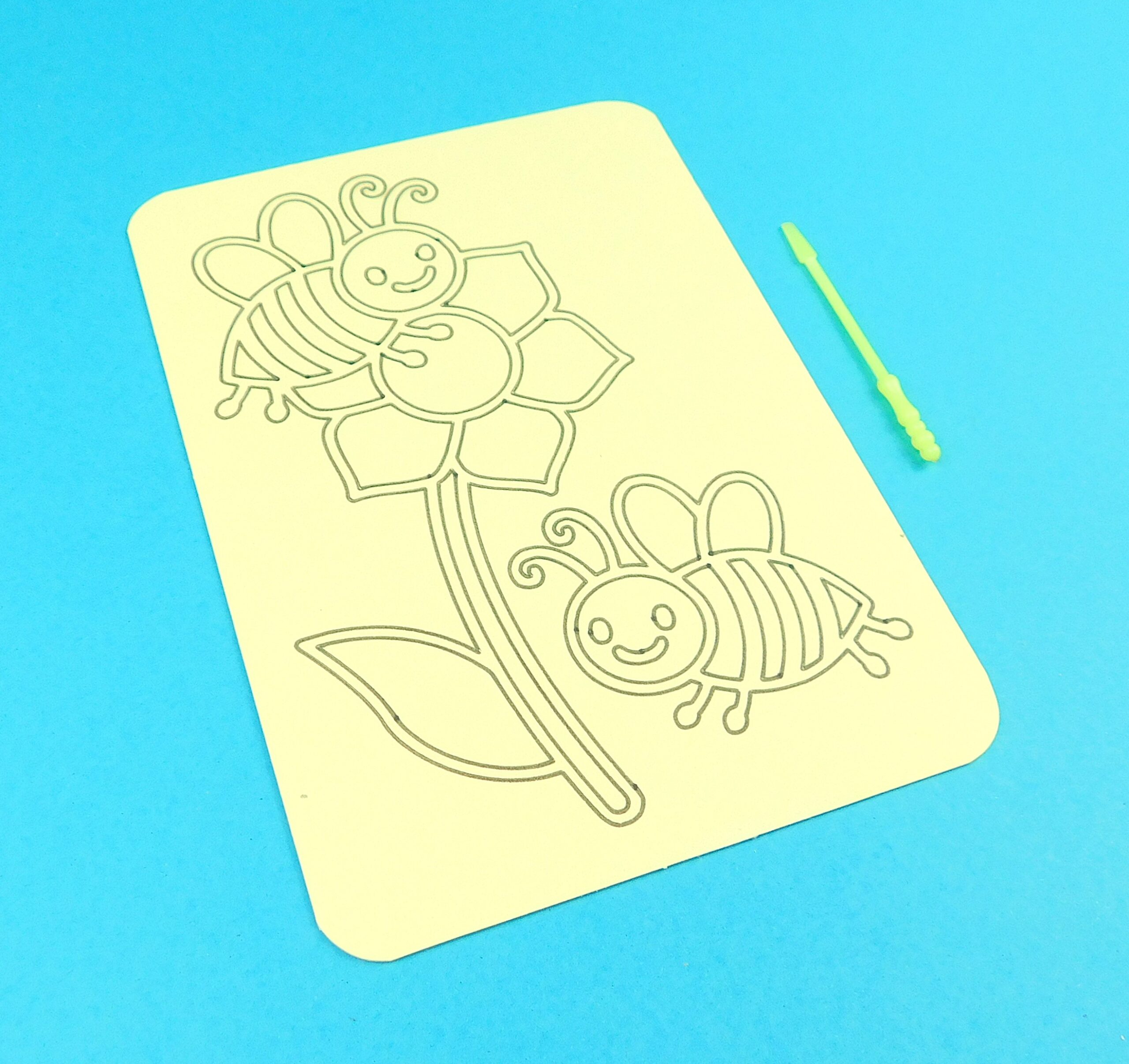 A6 Bees on Flower Sand Art Kit - Image 8