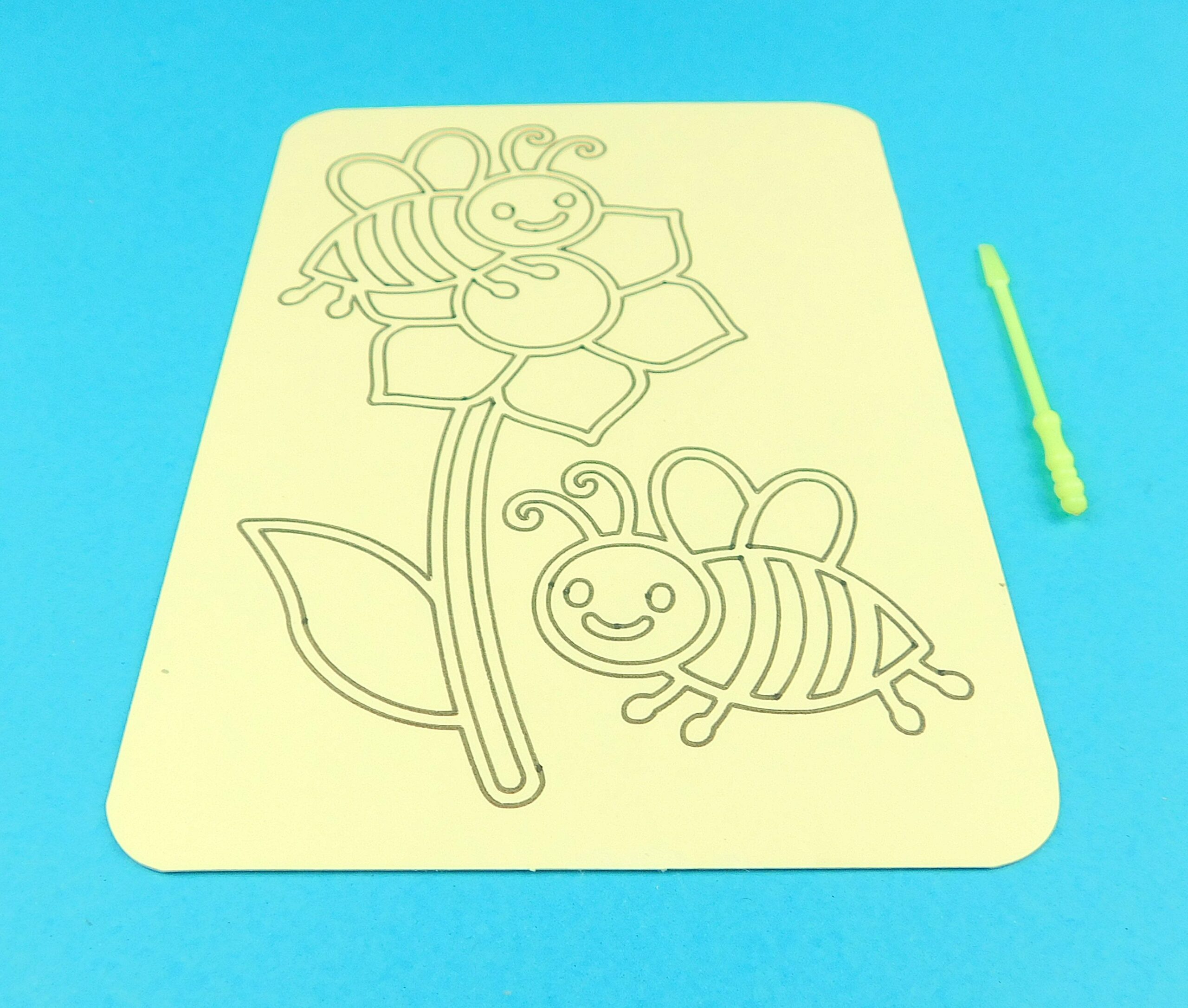 A6 Bees on Flower Sand Art Kit - Image 9