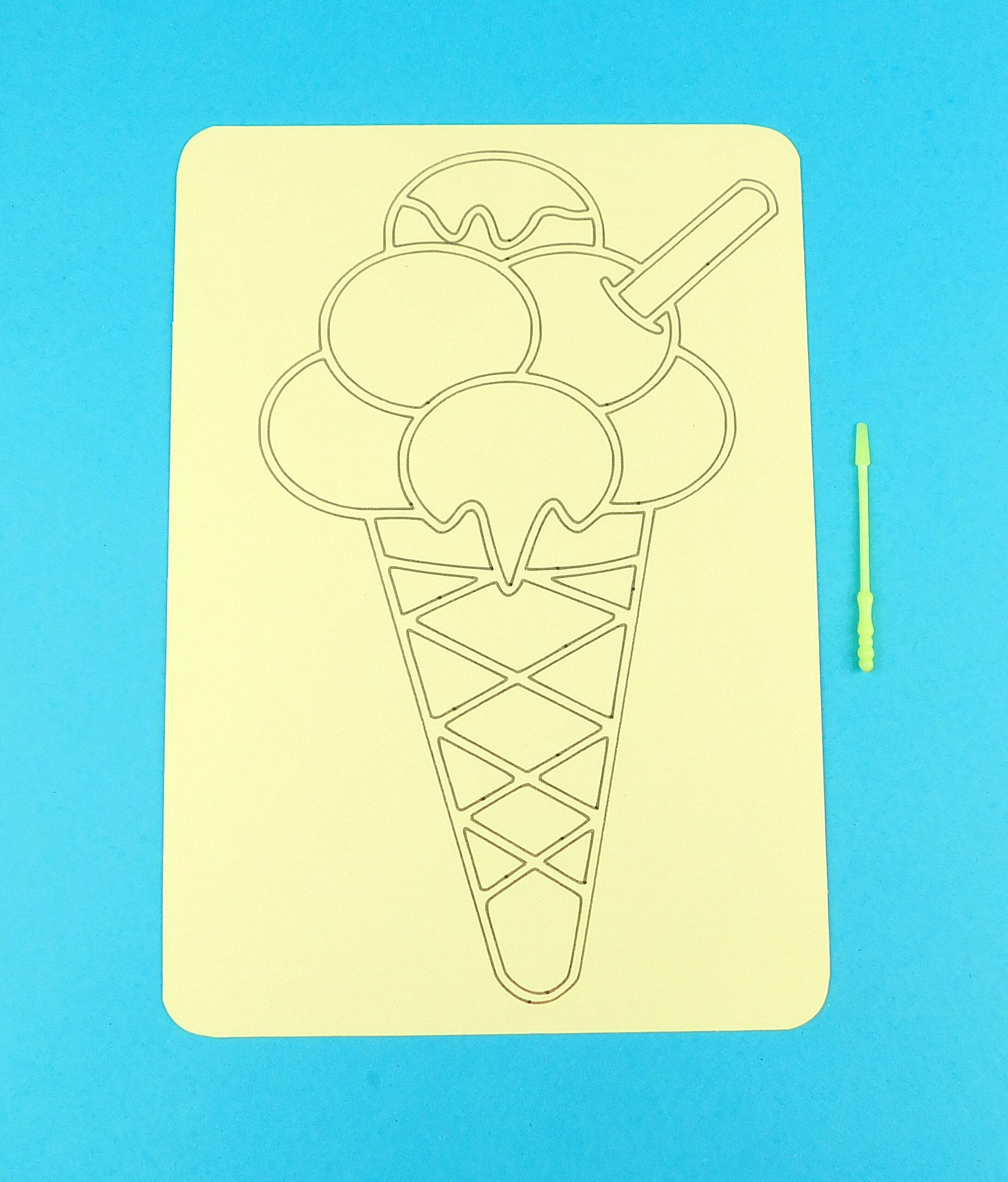 A4 Ice Cream Cone Sand Art Kit - Image 6