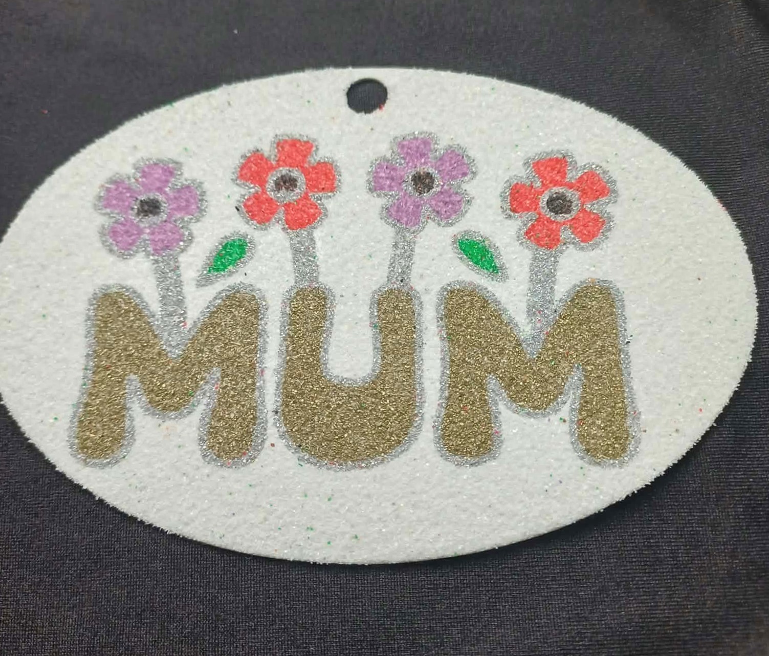 Oval Mum Flowers Sand Art Kit. - Image 14
