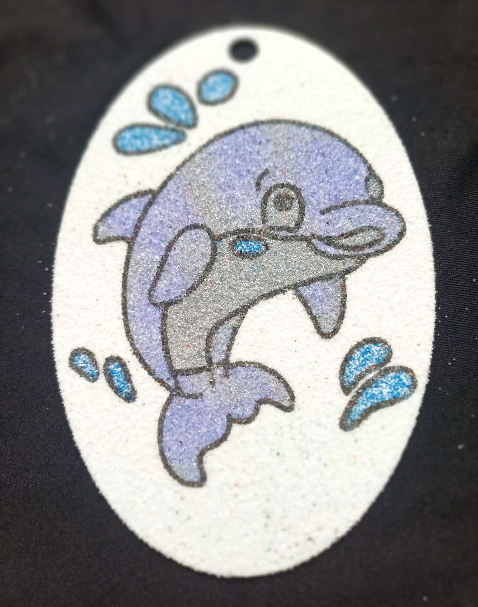 Oval Dolphin Sand Art Kit. - Image 14