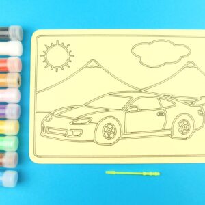 A5 Sports Car Sand Art Kit