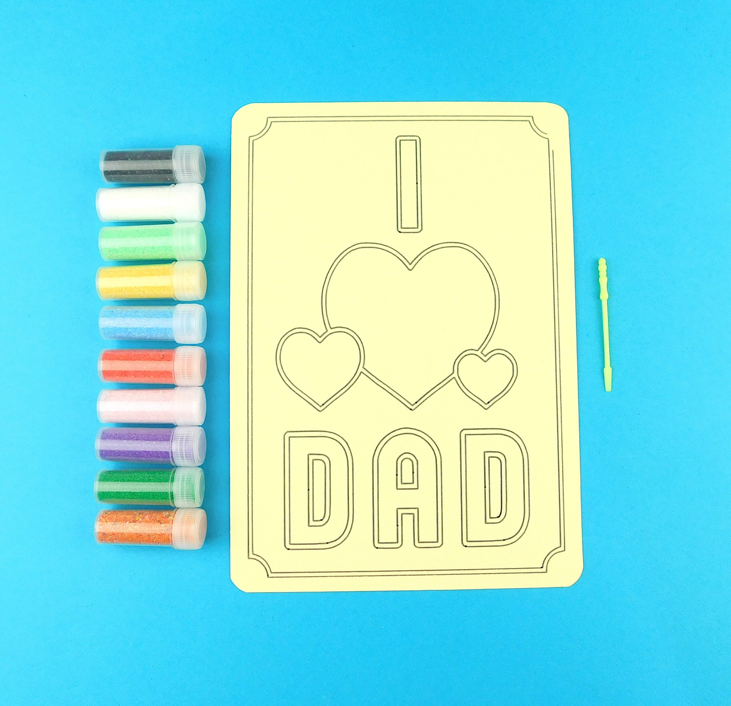A5 I Love Dad Sand Art Kit