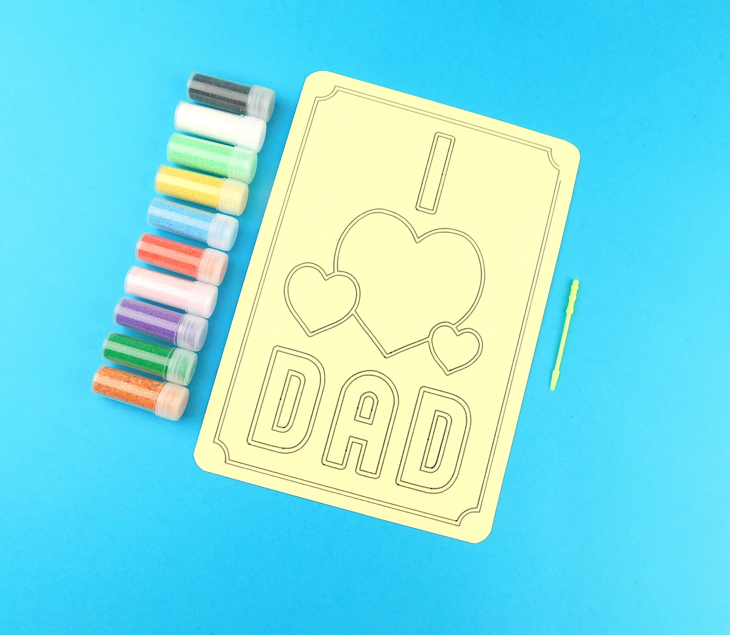 A5 I Love Dad Sand Art Kit - Image 2