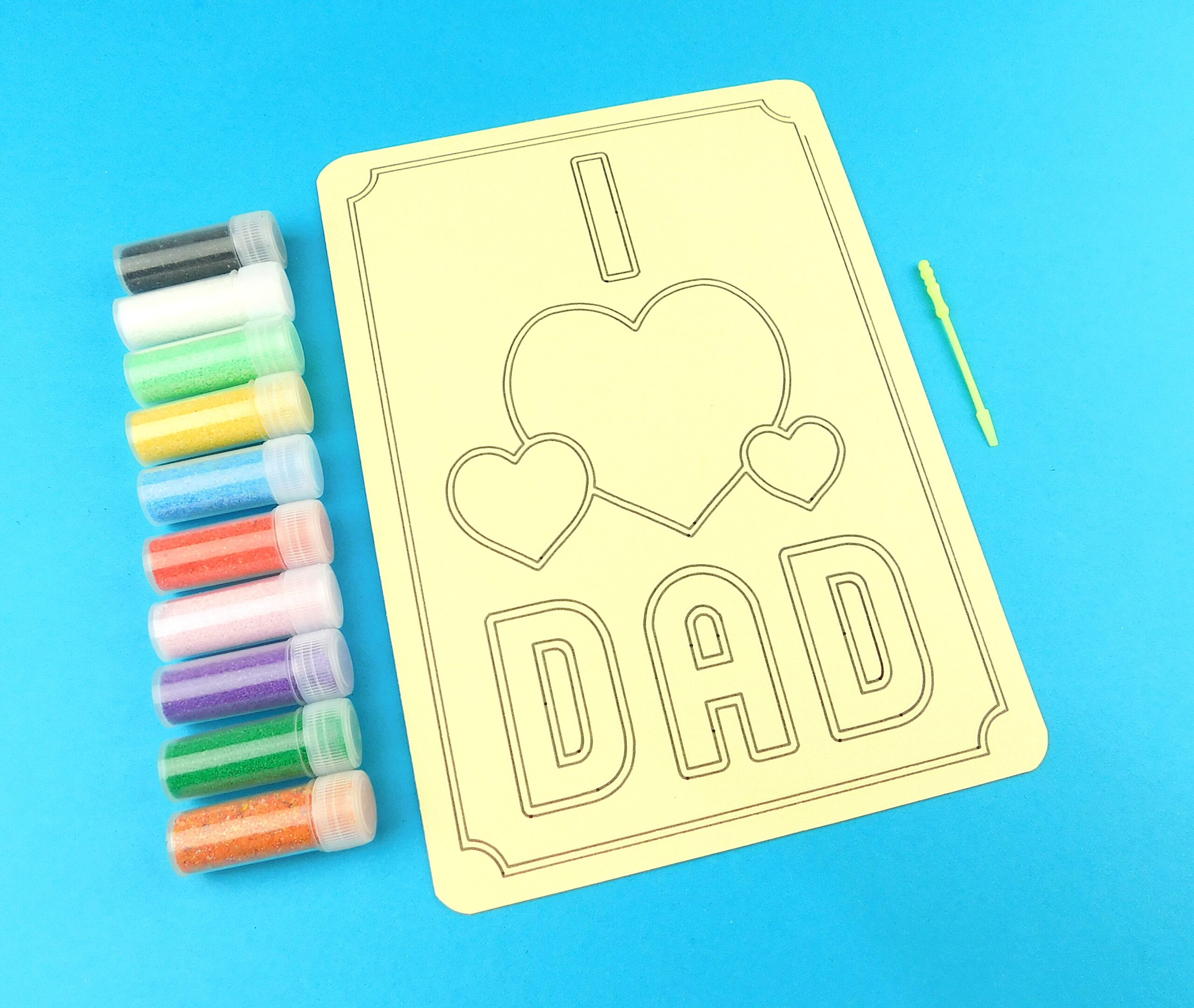 A5 I Love Dad Sand Art Kit - Image 3
