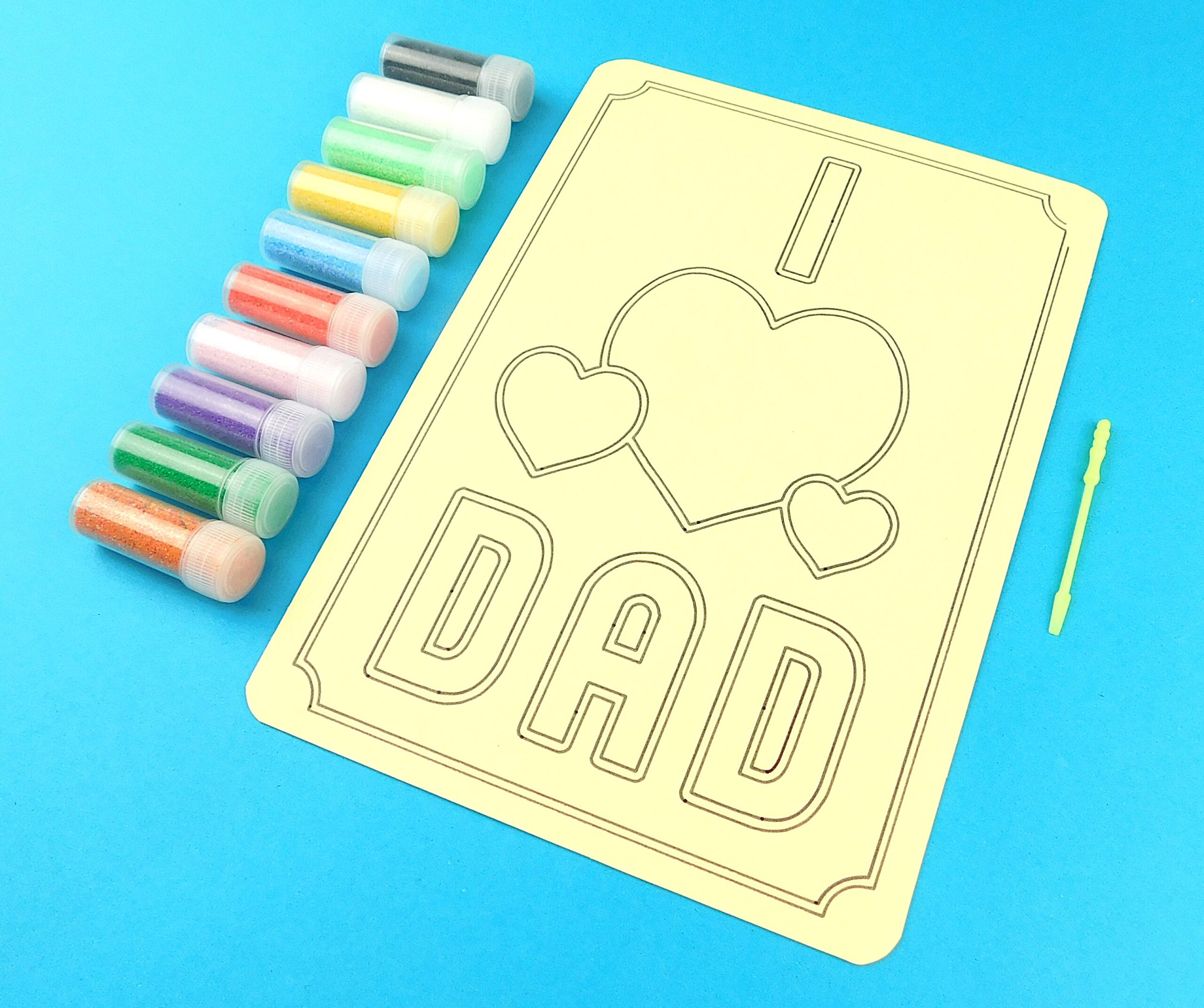 A5 I Love Dad Sand Art Kit - Image 5