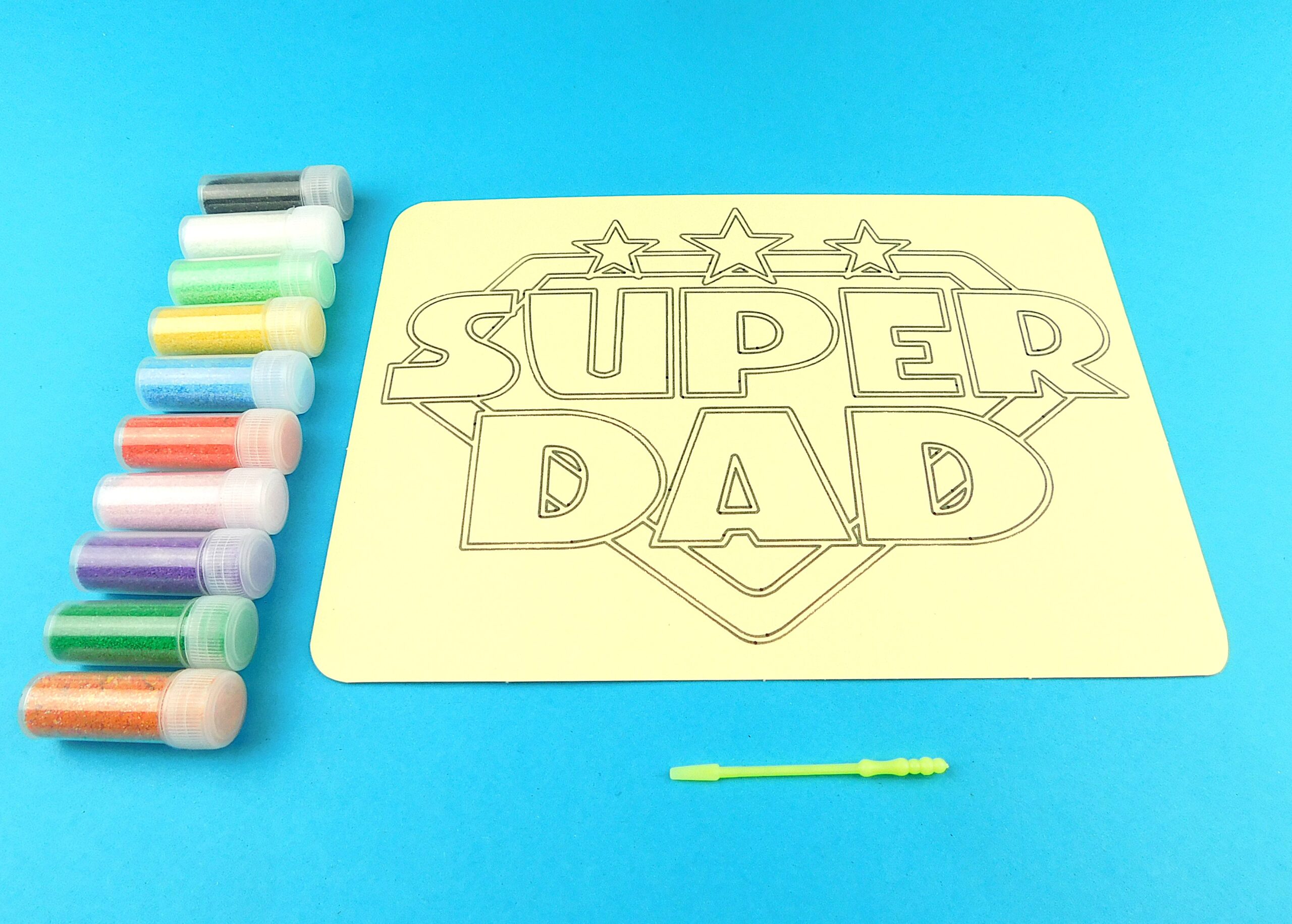 A5 Super Dad Sand Art Kit - Image 4
