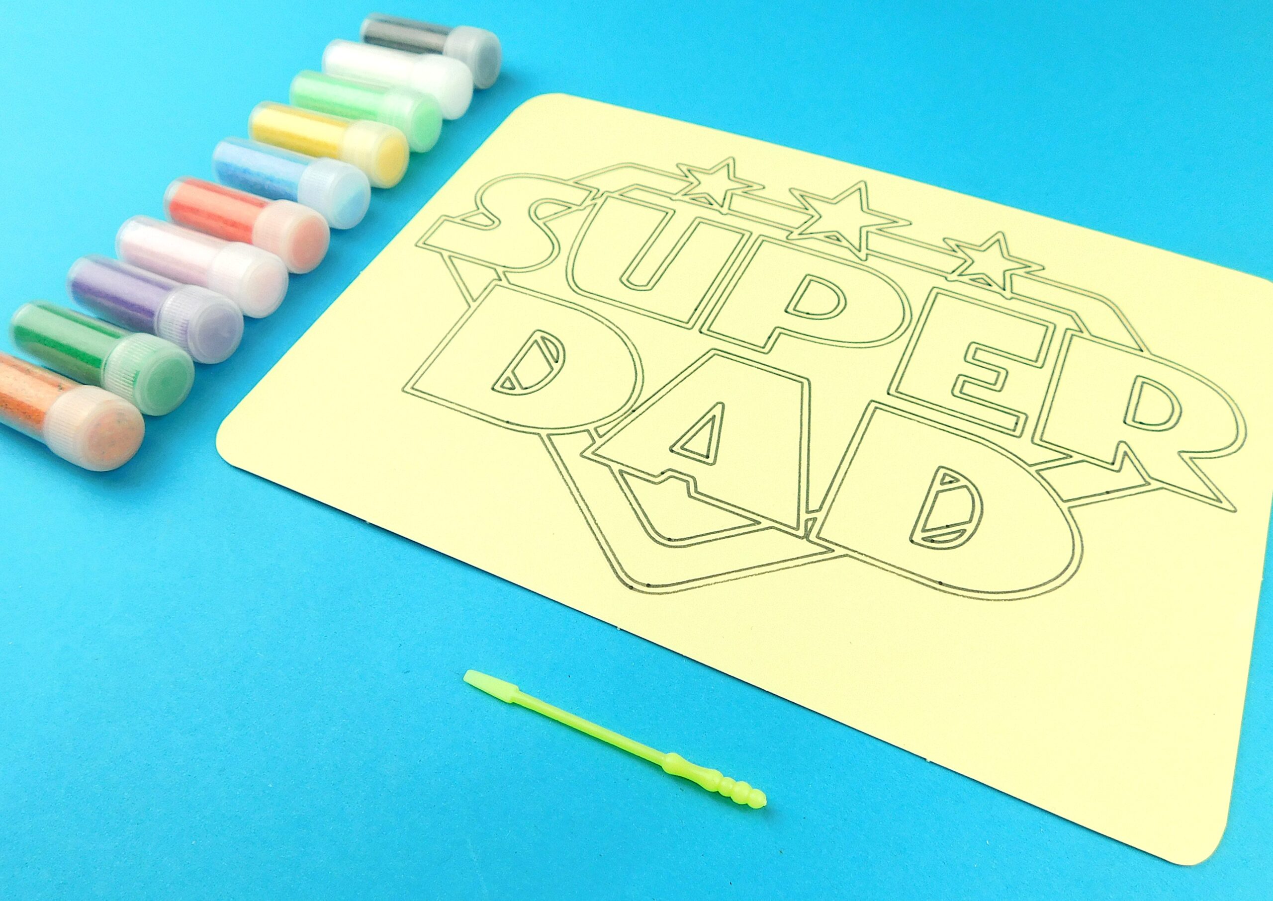 A5 Super Dad Sand Art Kit - Image 5