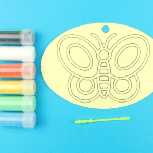 Oval Butterfly Sand Art Kit.