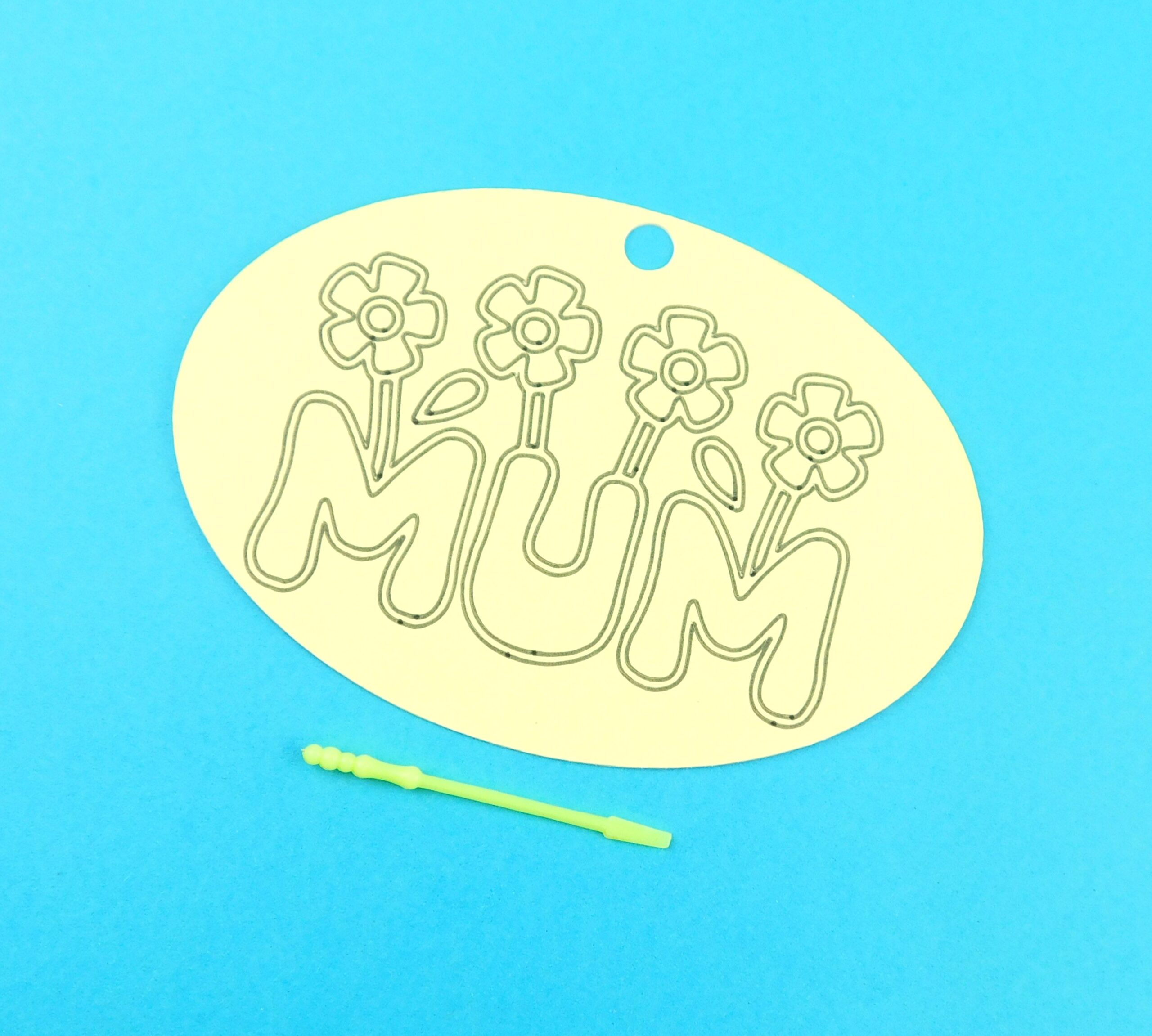 Oval Mum Flowers Sand Art Kit. - Image 7