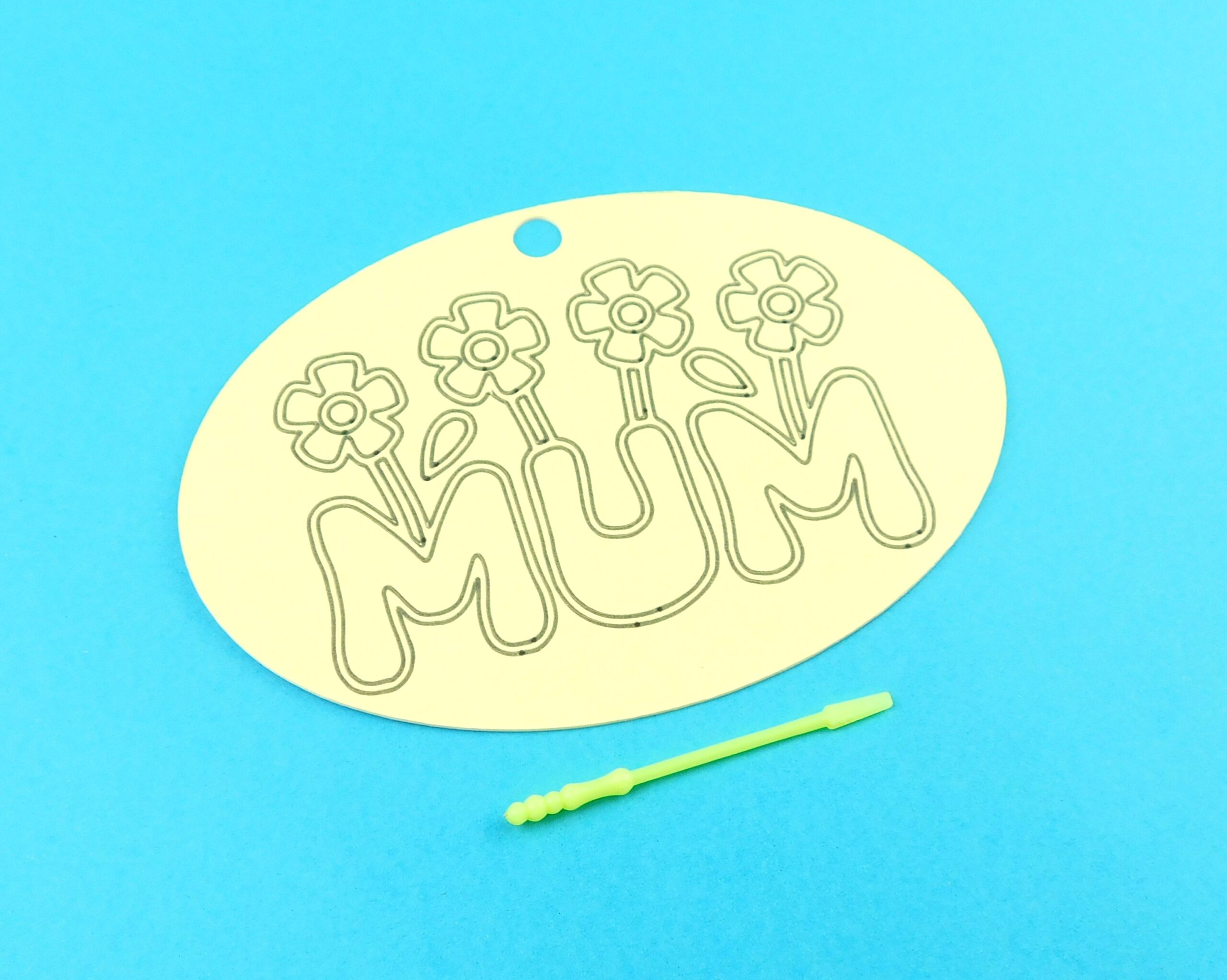 Oval Mum Flowers Sand Art Kit. - Image 8