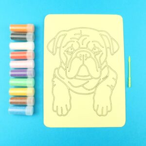 A5 Bulldog Sand Art Kit