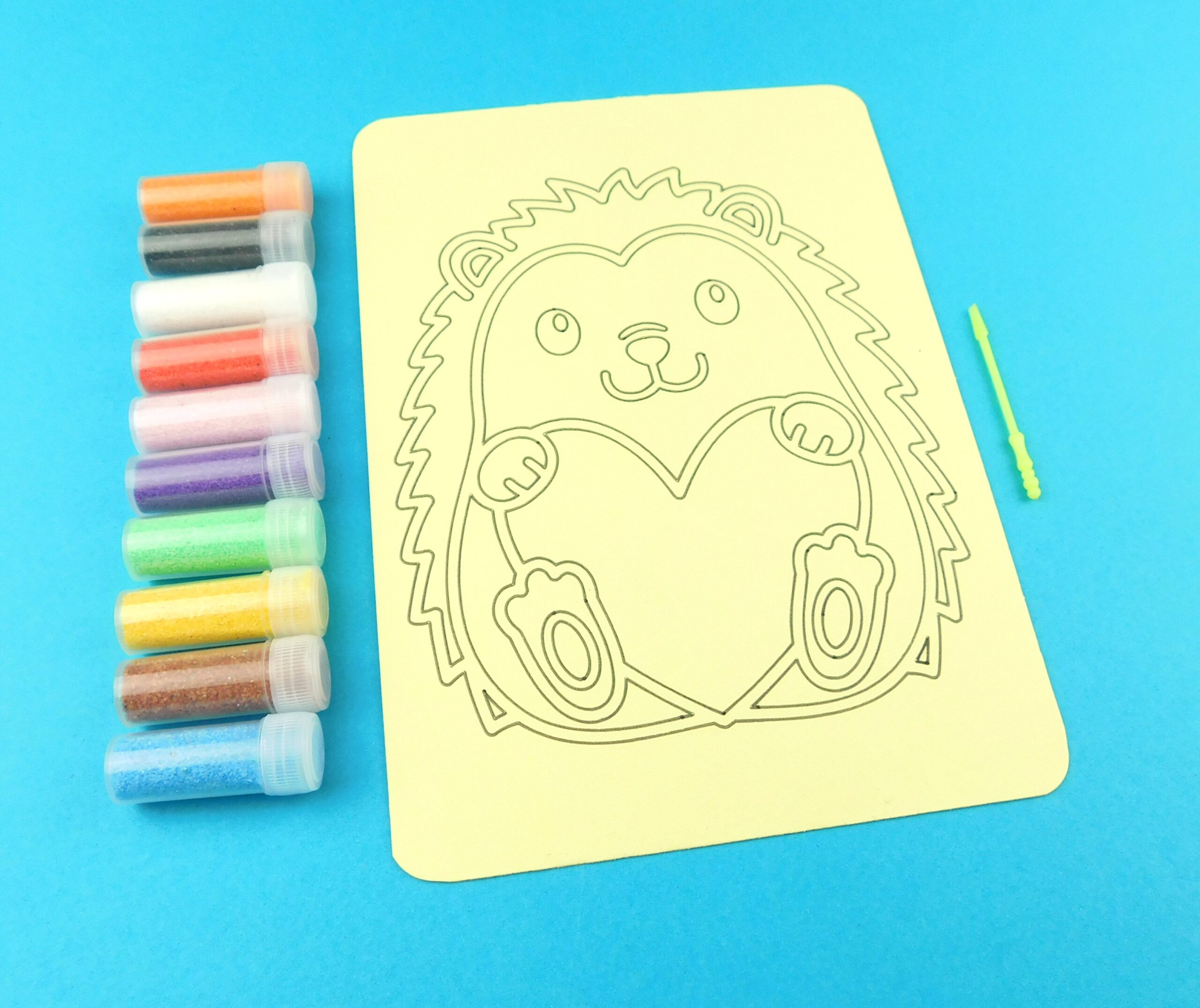 A5 Hedgehog Sand Art Kit - Image 3