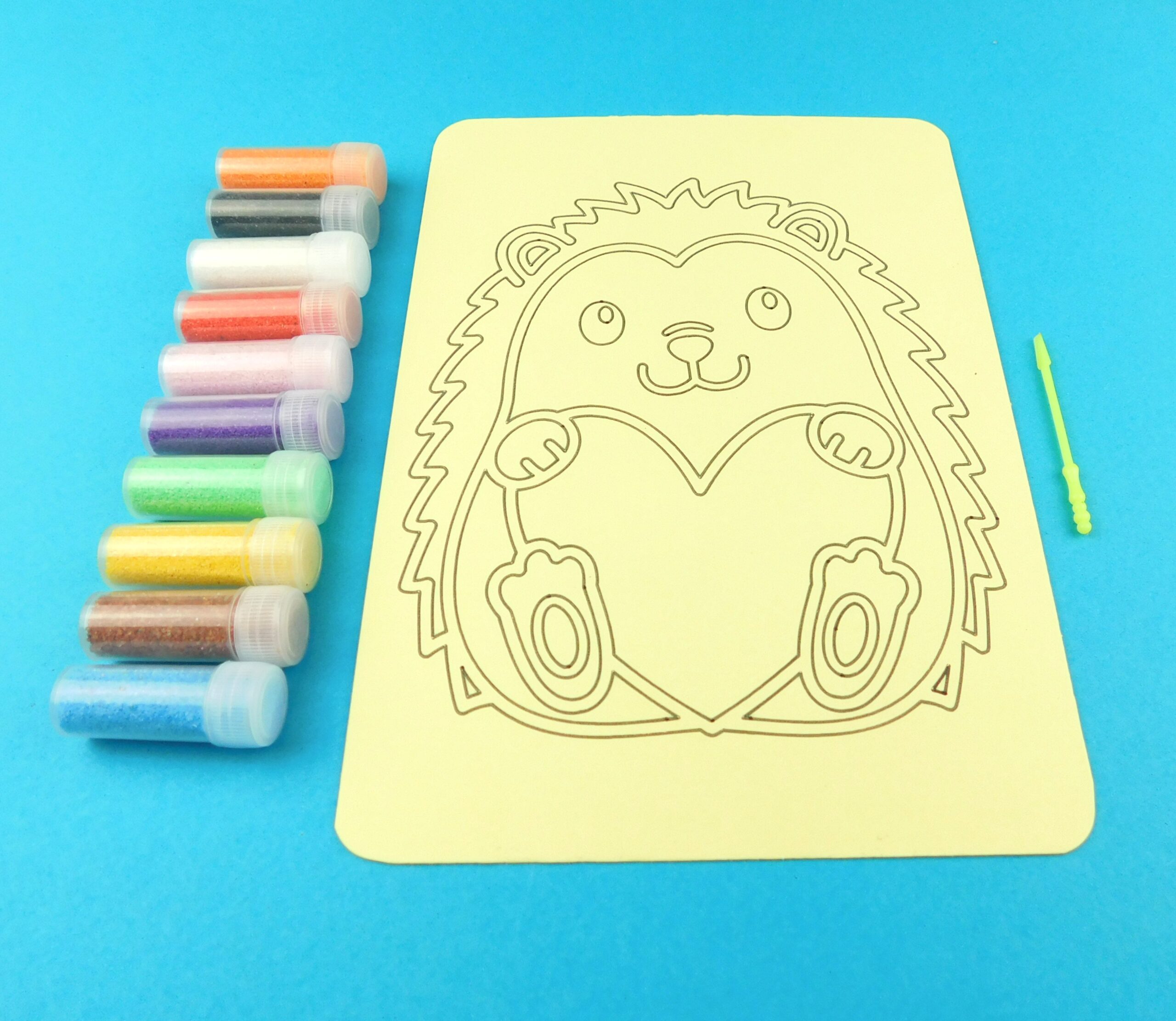 A5 Hedgehog Sand Art Kit - Image 4