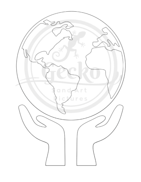 A4 Earth Sand Art Kit