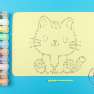 A5 Sitting Cat Sand Art Kit