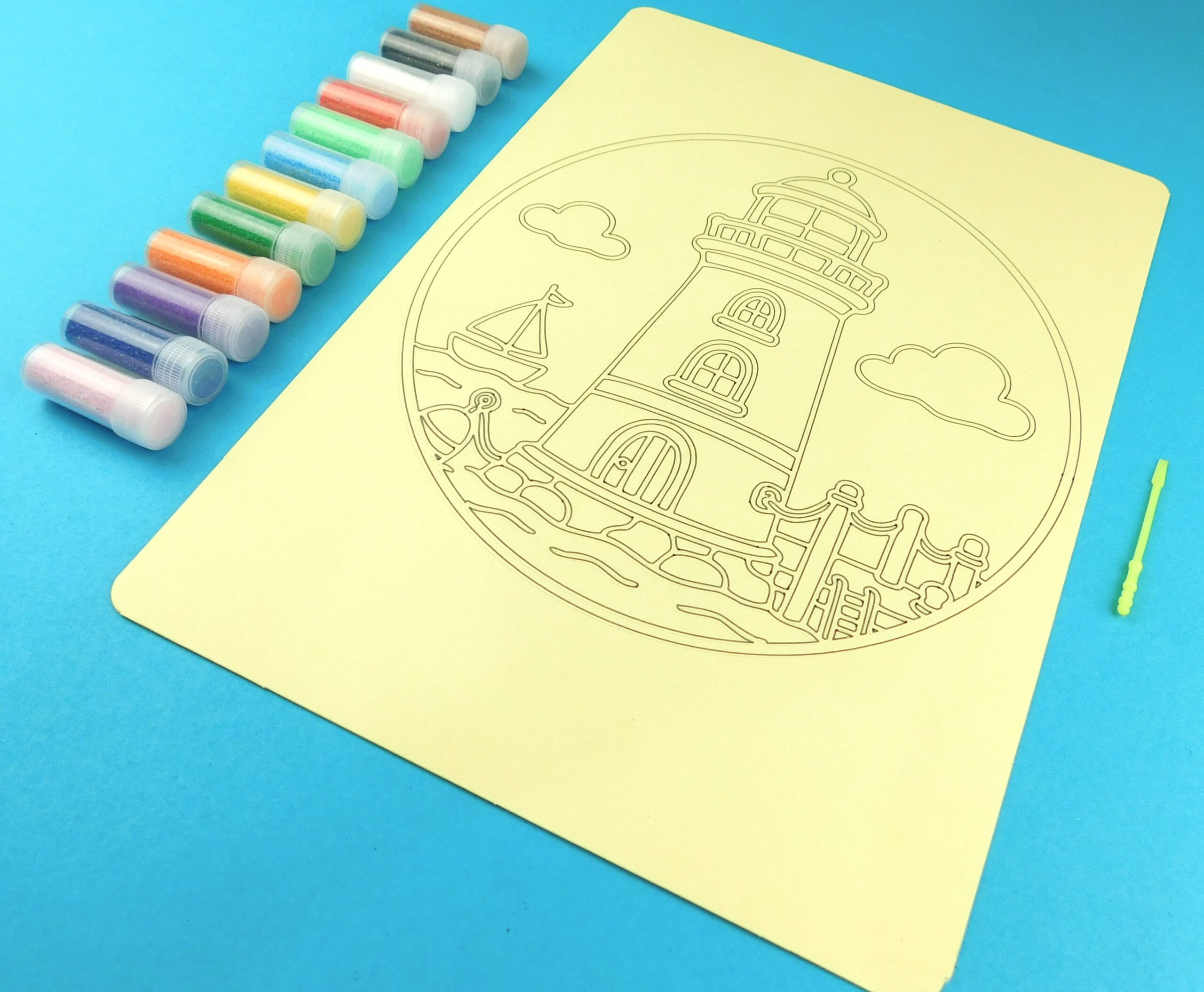 A4 Lighthouse Harbor Sand Art Kit - Image 5