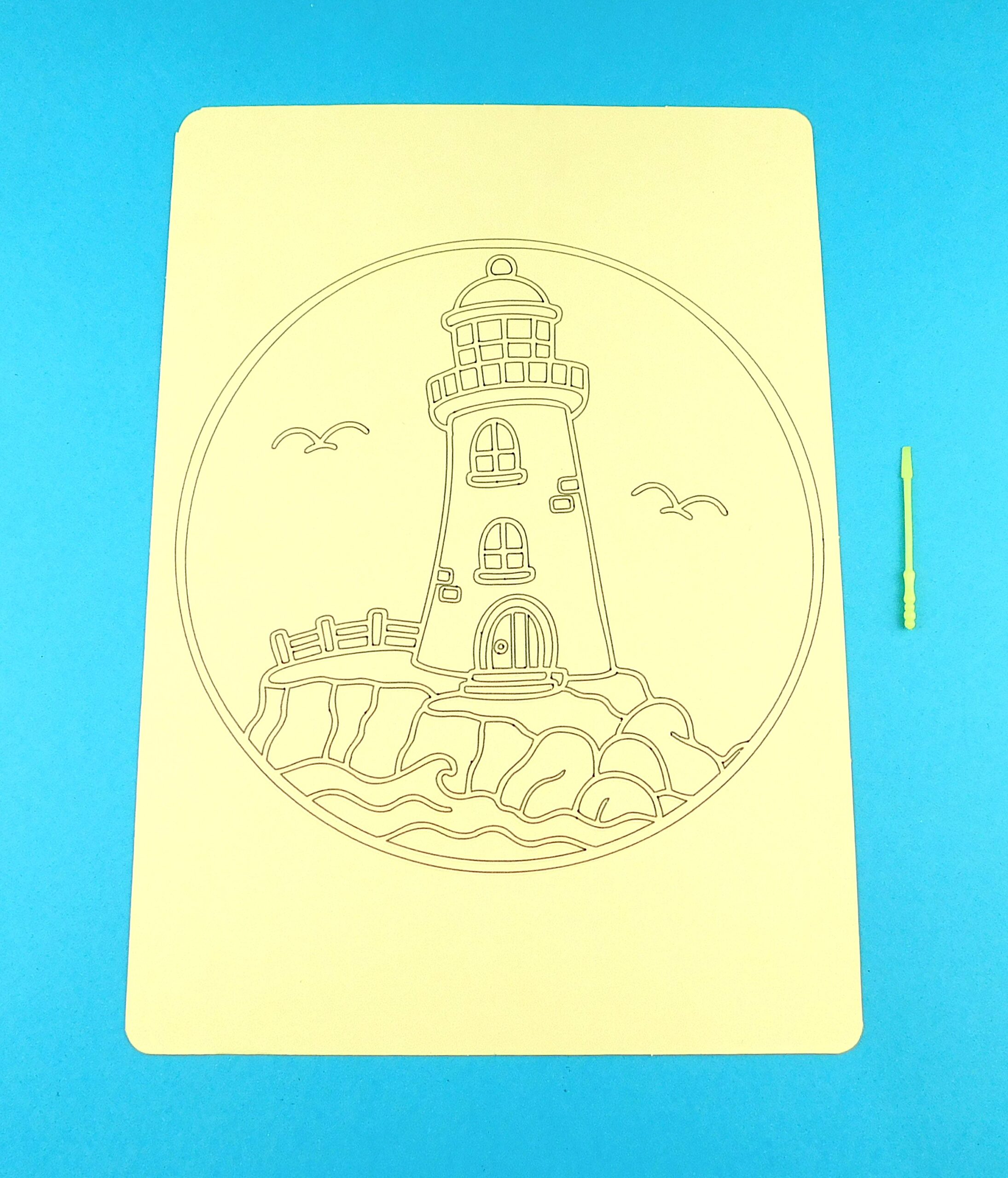 A4 Rocky Lighthouse Sand Art Kit - Image 6