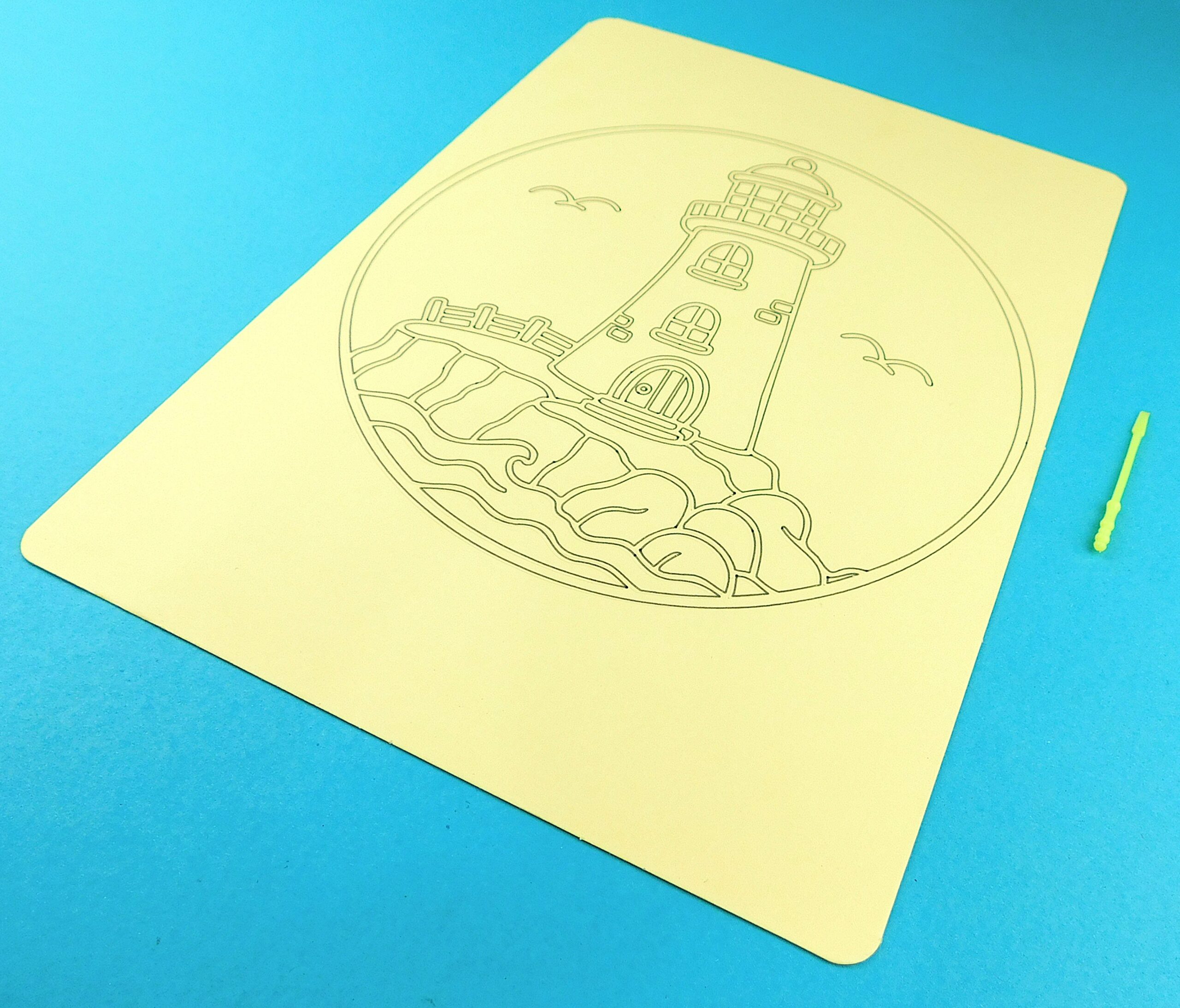 A4 Rocky Lighthouse Sand Art Kit - Image 10