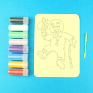 A6 Gingerbread Man Sand Art Kit