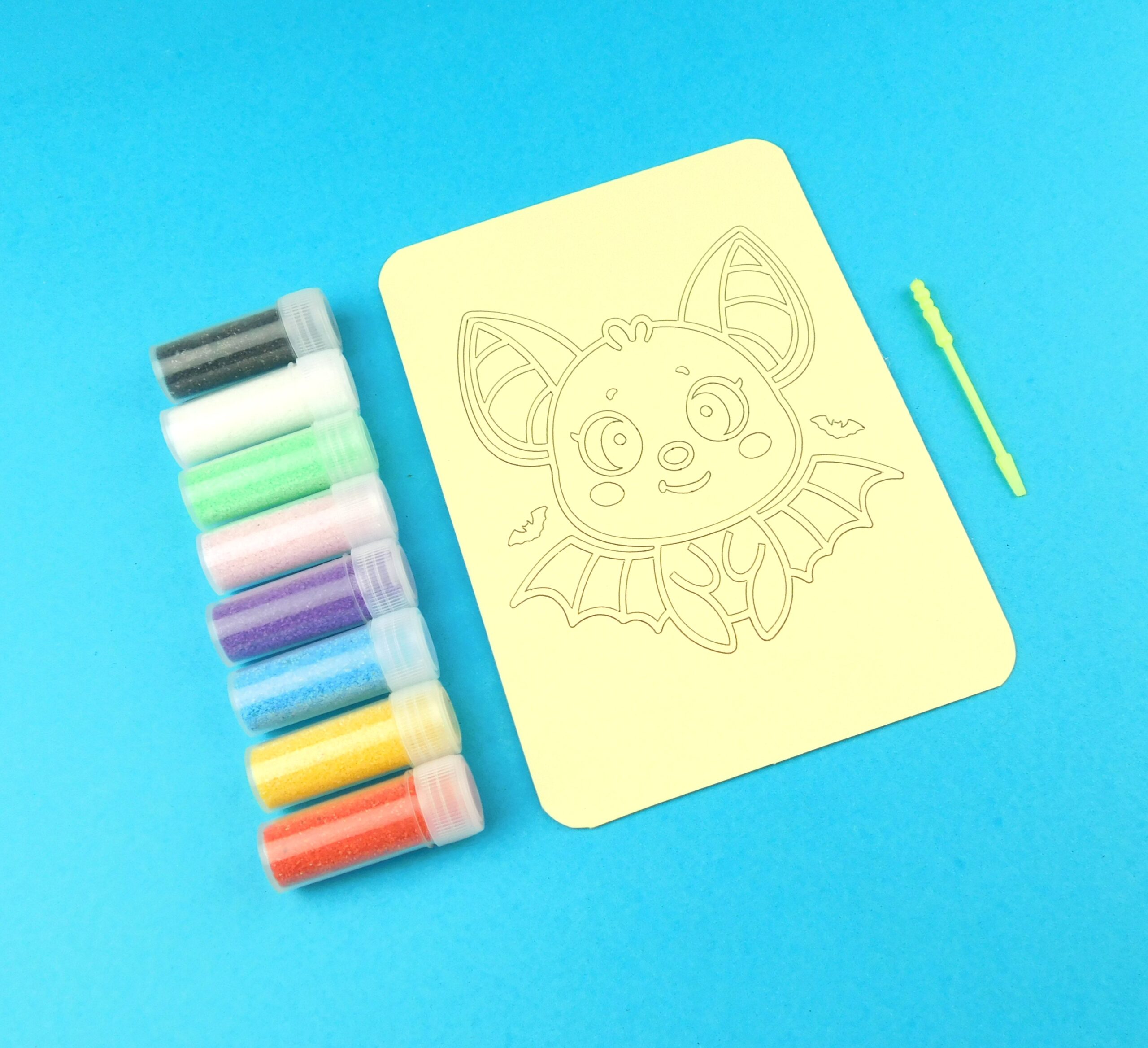 A6 Cute Bat Sand Art Kit - Image 2