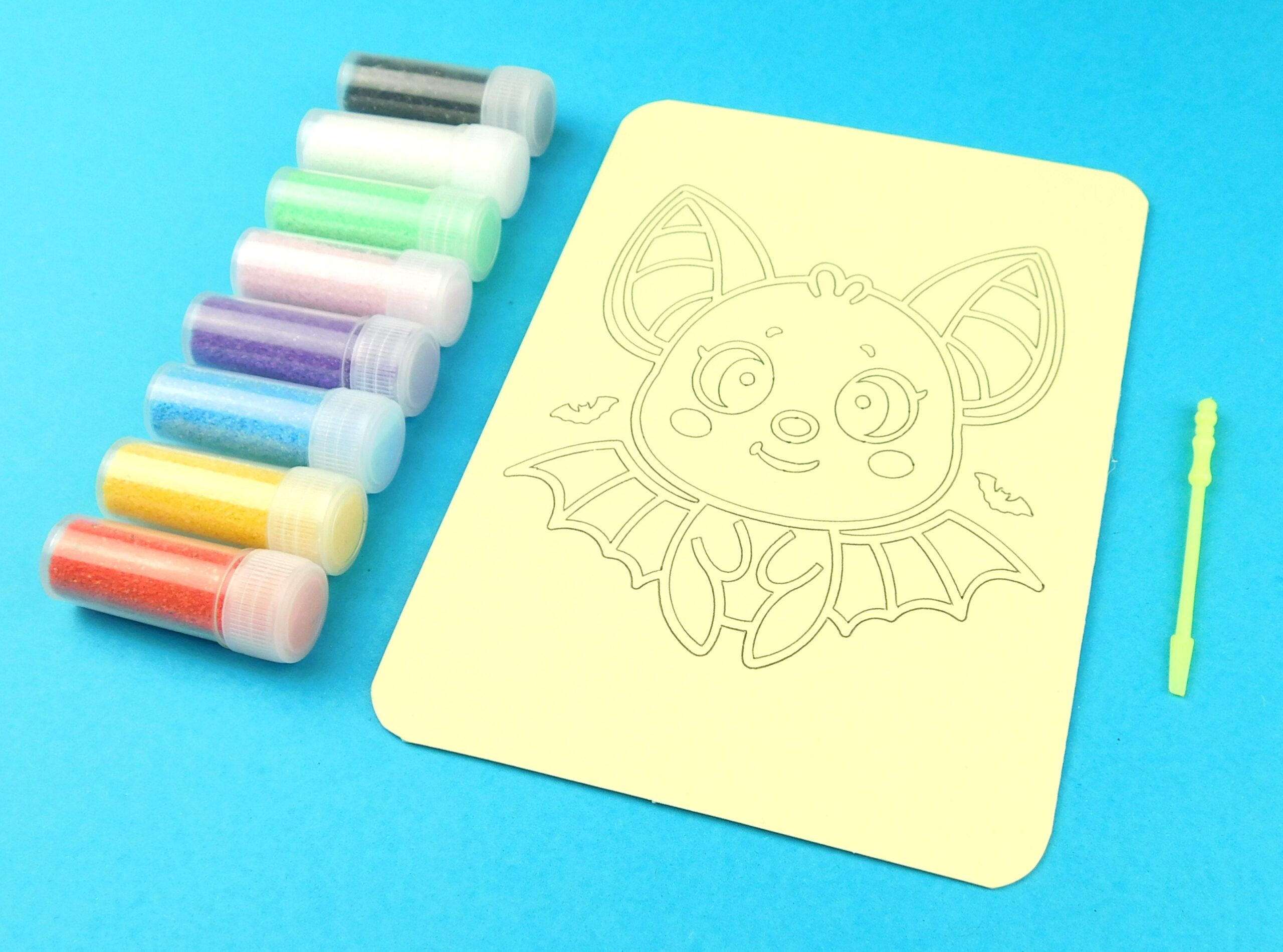 A6 Cute Bat Sand Art Kit - Image 4