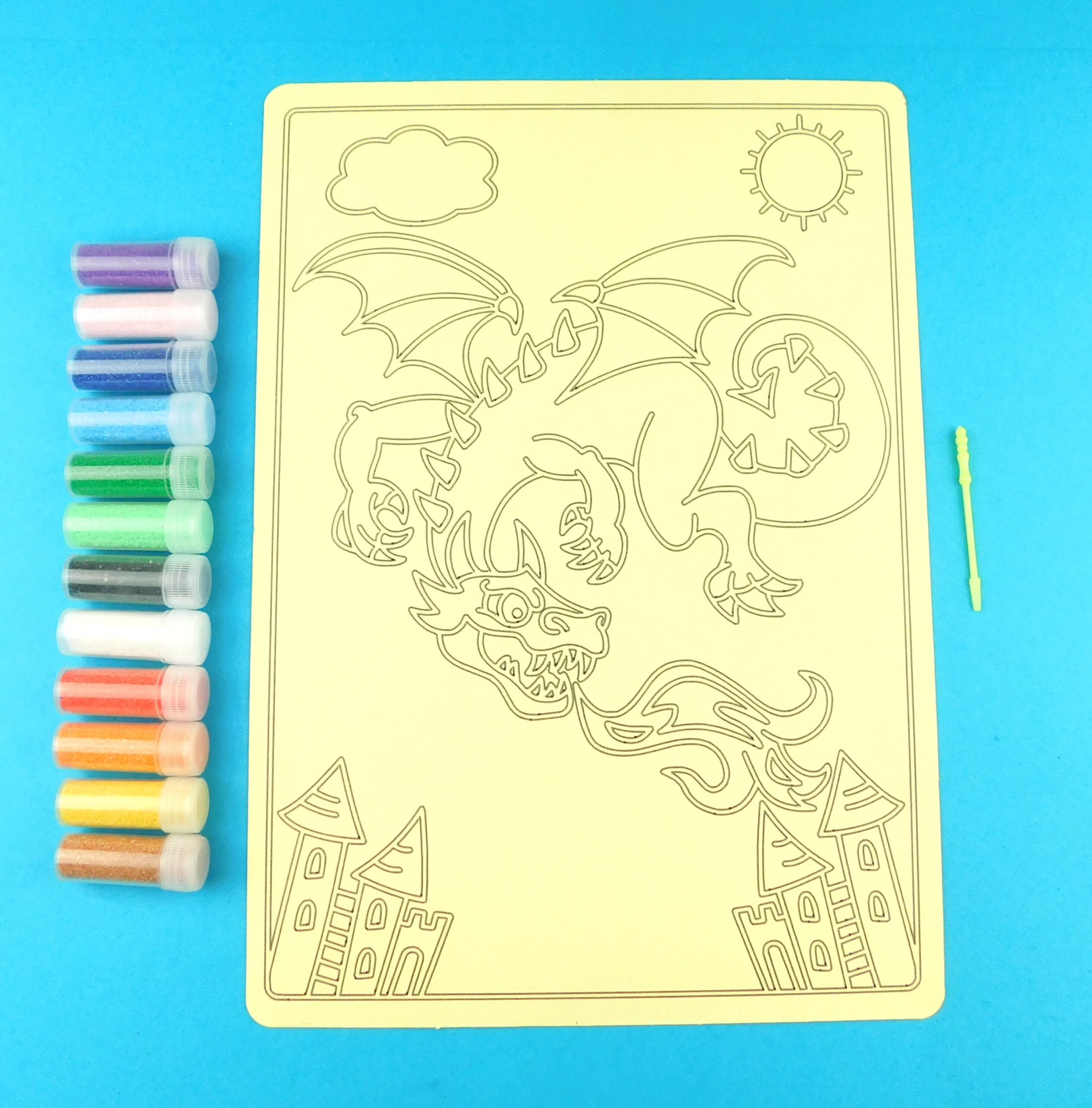 A4 Dragon Sand Art Kit