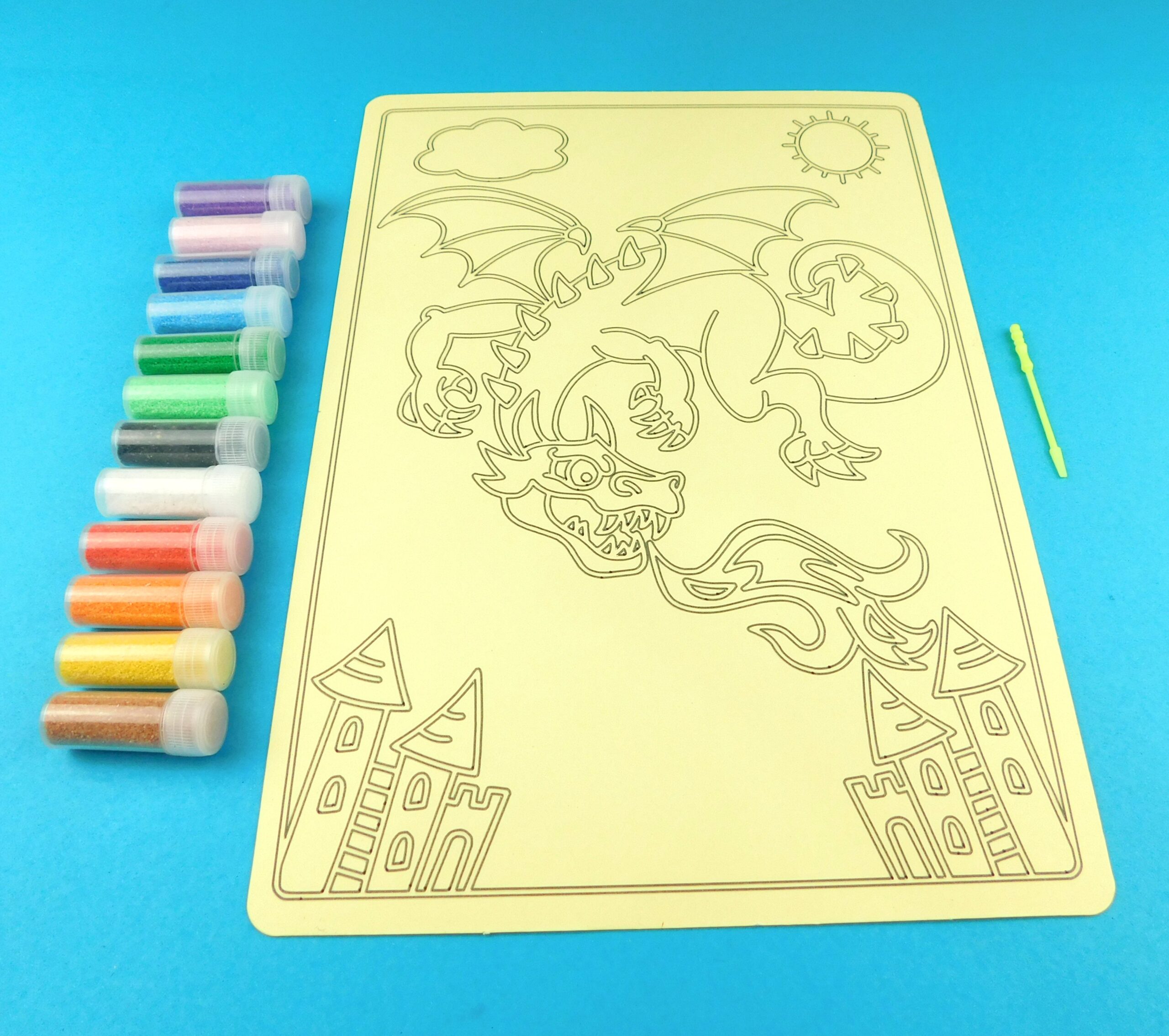 A4 Dragon Sand Art Kit - Image 4