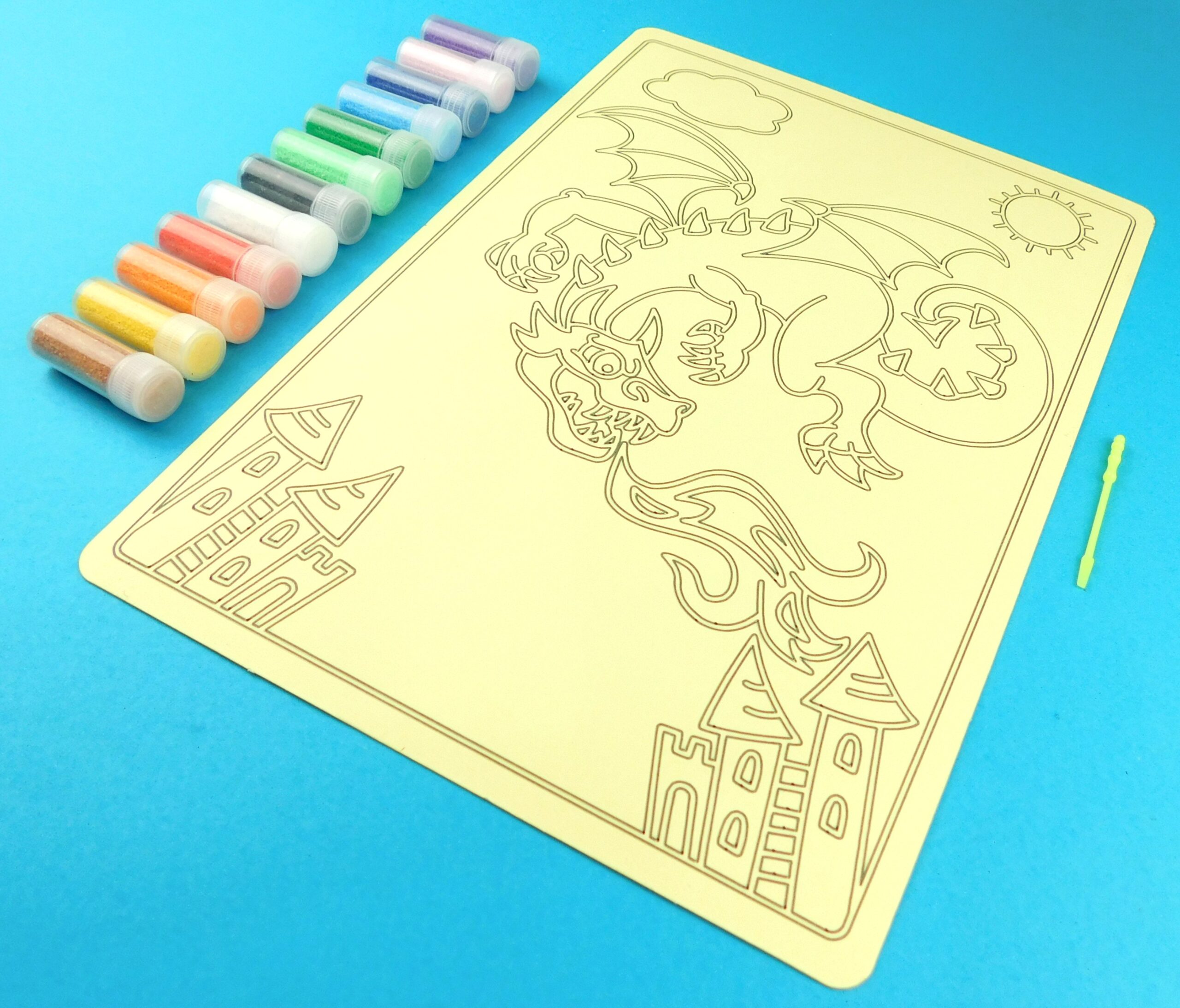 A4 Dragon Sand Art Kit - Image 5