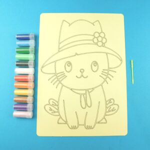 A4 Cat in Hat Sand Art Kit