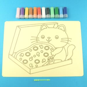A4 Pizza Cat Sand Art Kit