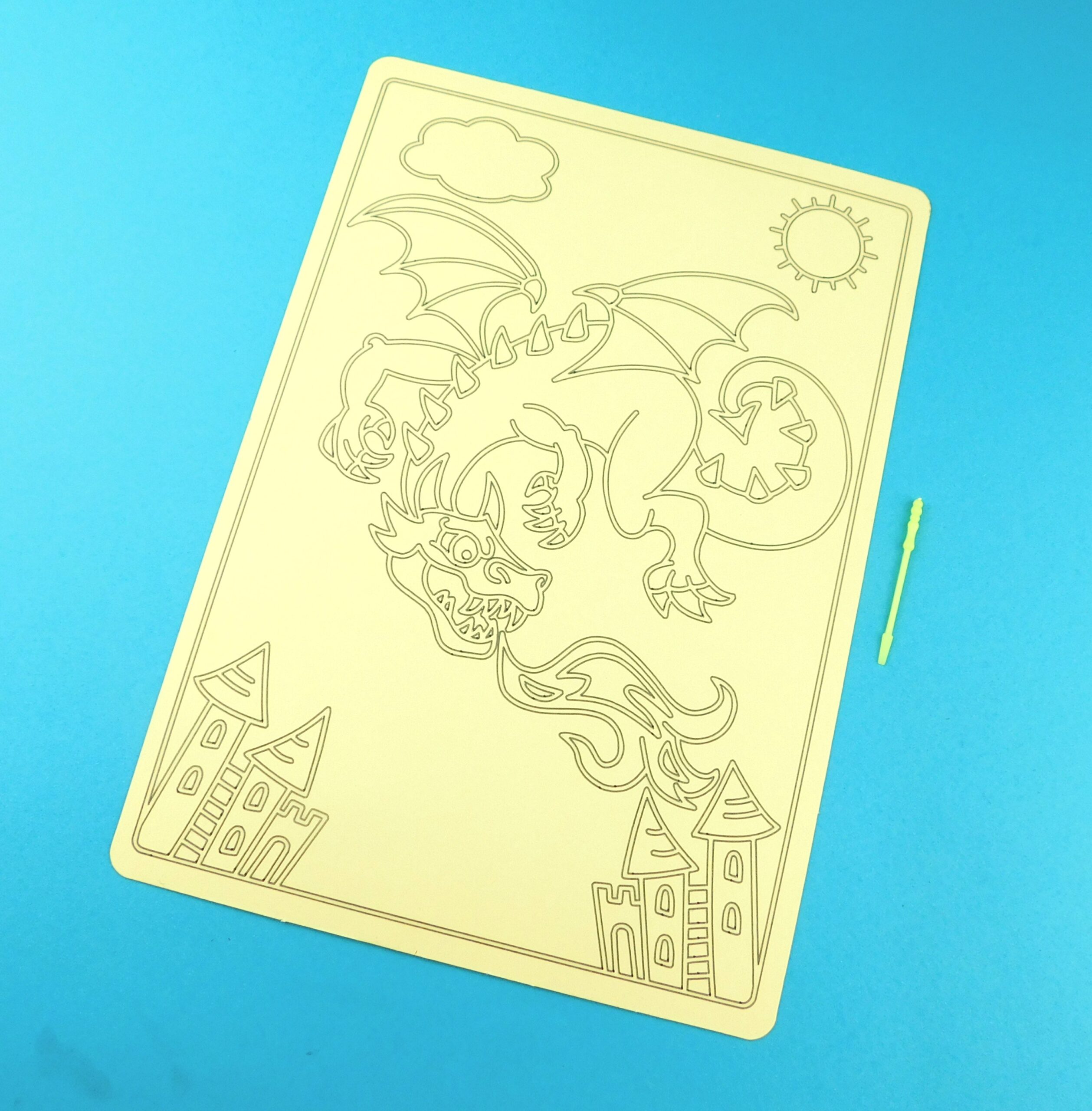A4 Dragon Sand Art Kit - Image 7