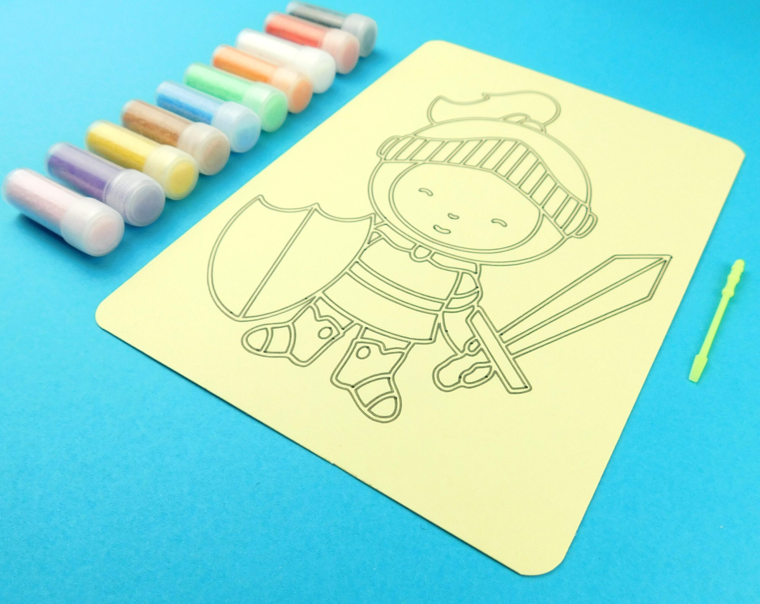 A5 Knight Sand Art Kit - Image 2