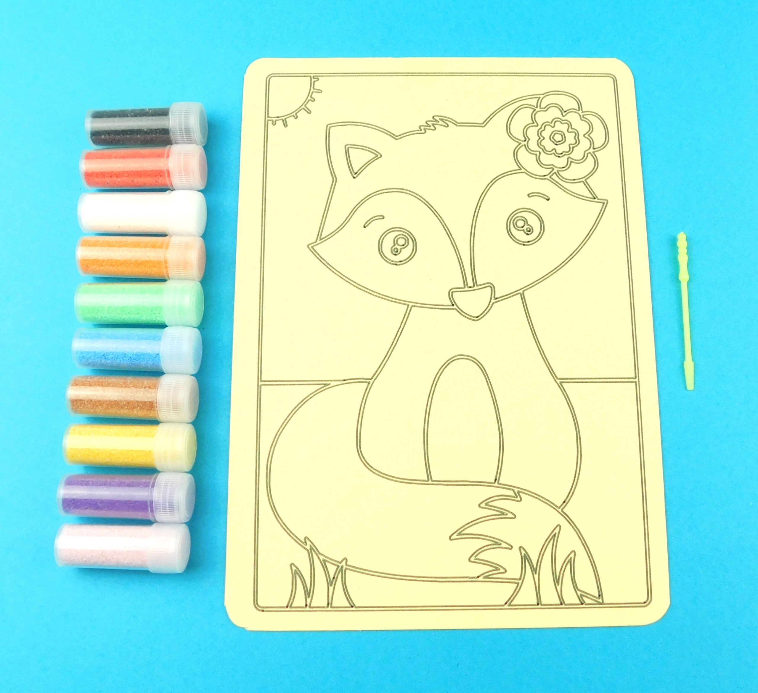 A5 Fox Sand Art Kit