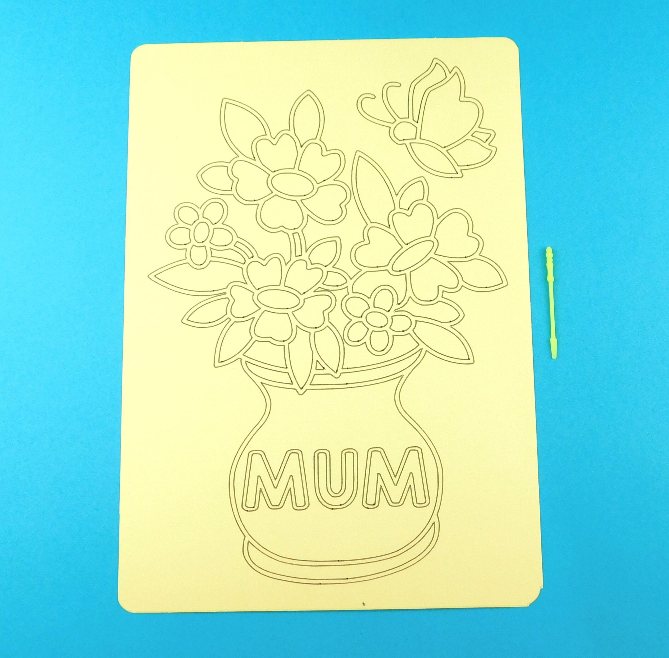A4 Mum Vase of Flowers Sand Art Kit - Image 2
