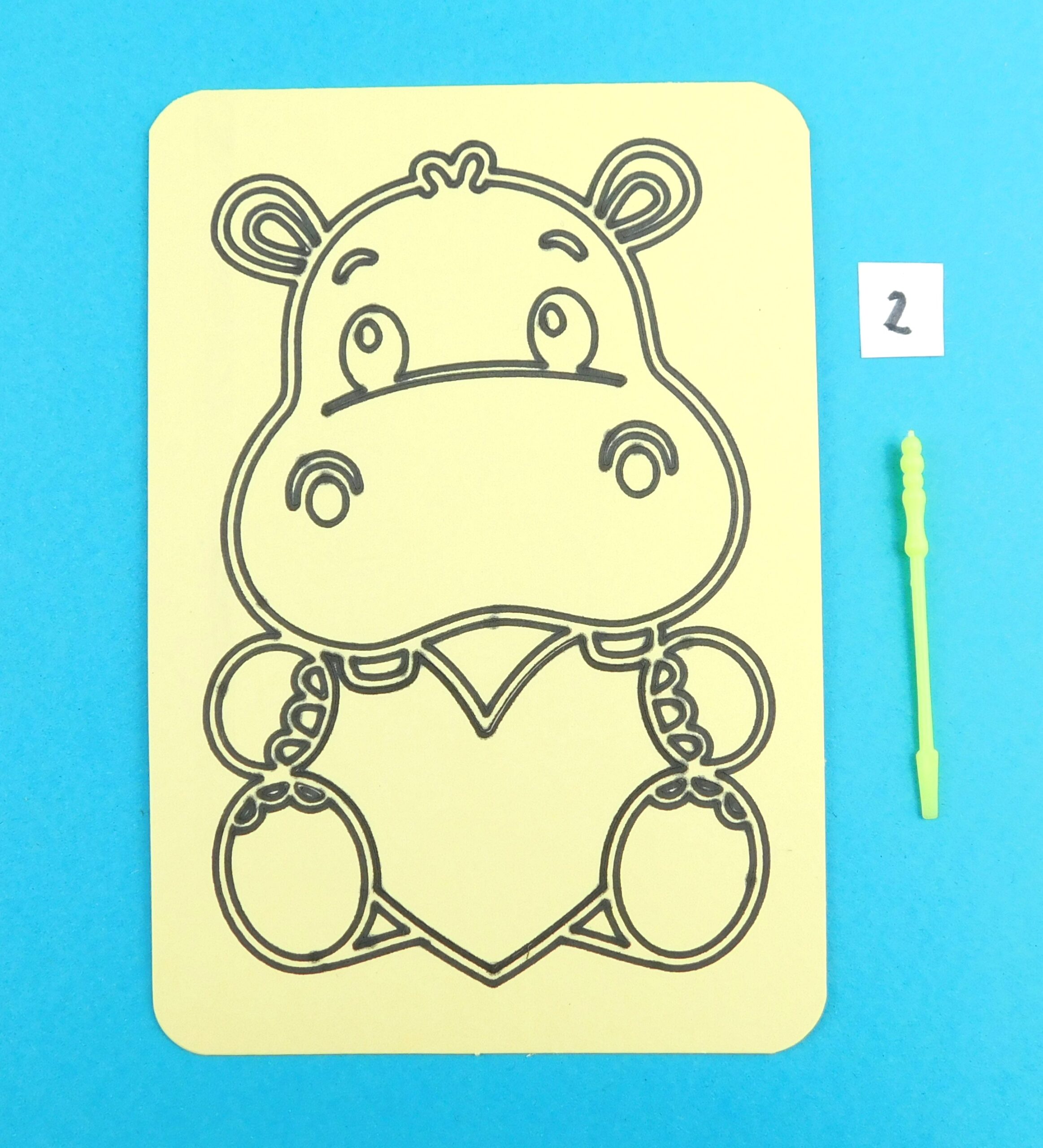 A6 Hippo Sand Art Kit - Image 2