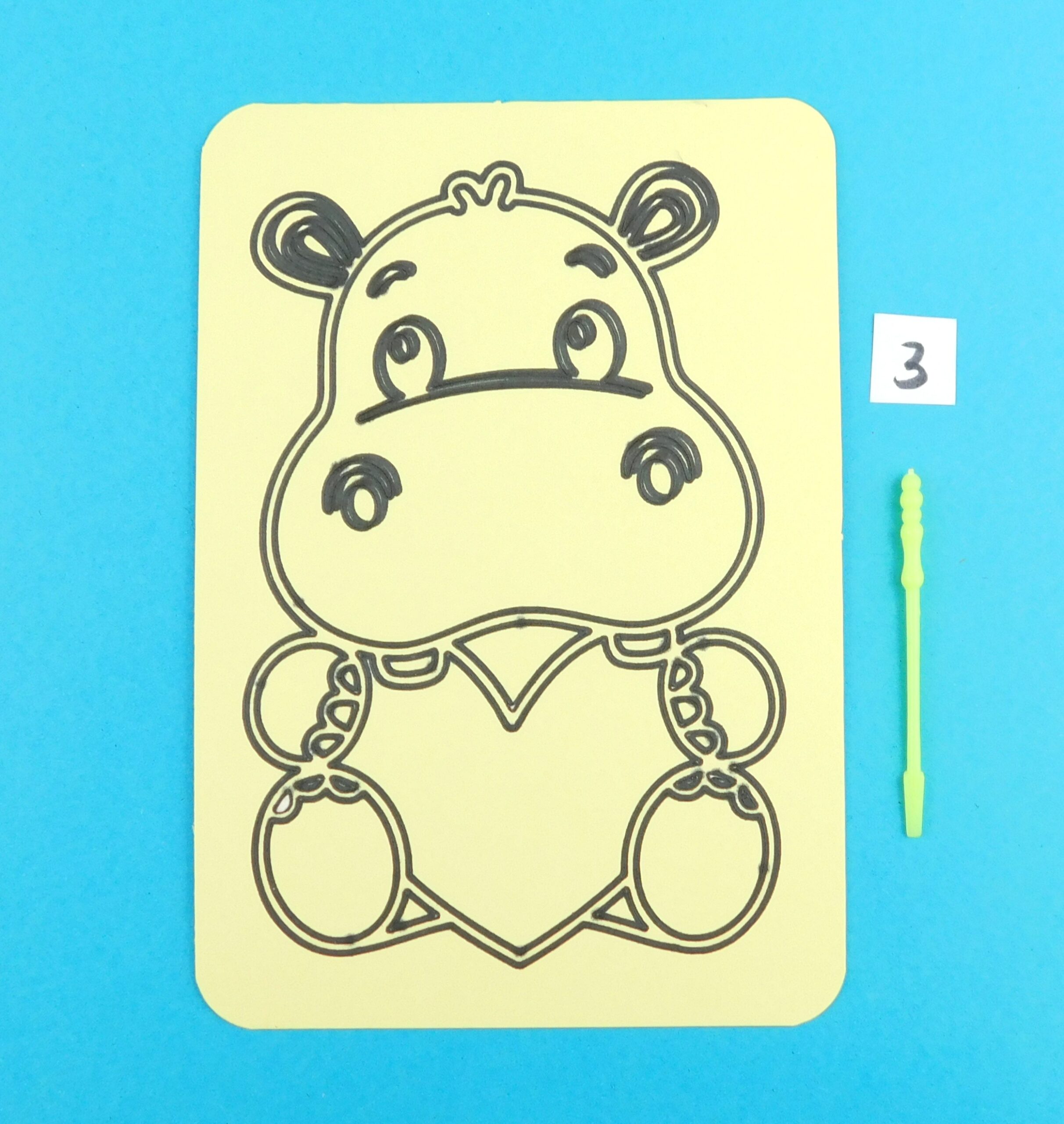 A6 Hippo Sand Art Kit - Image 2